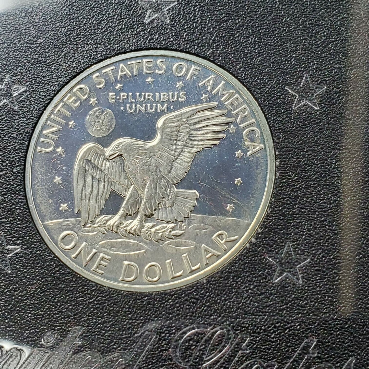 1971 S $1 Eisenhower Brown Ike 40% Proof Silver Dollar Coin OGP GEM DCAM