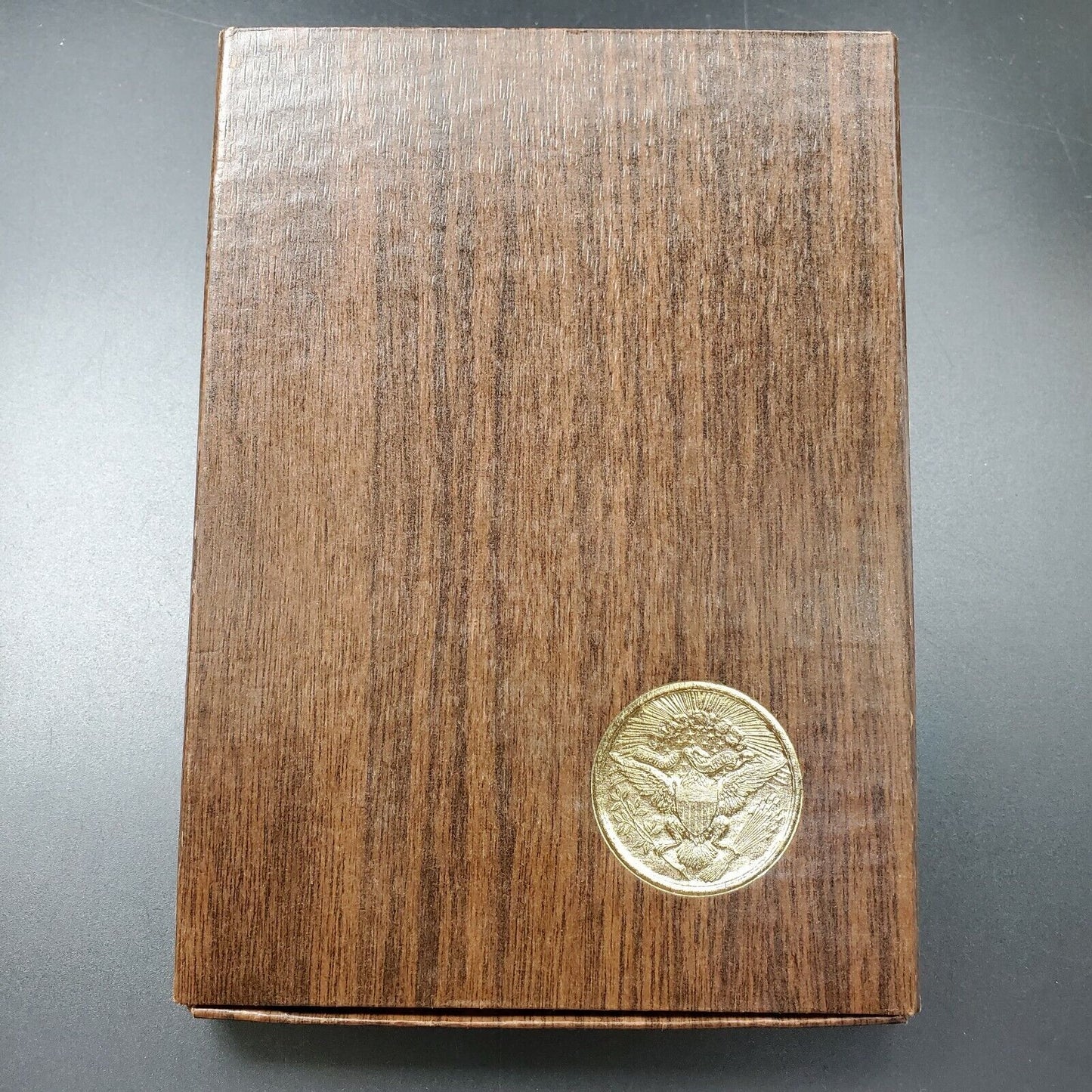 1973 S $1 Eisenhower Brown Ike 40% Proof Silver Dollar OGP DCAM BLUE TONED