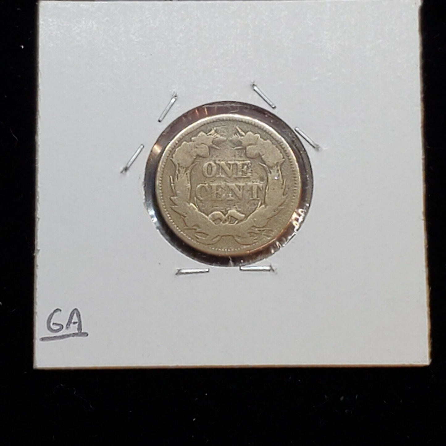 1857 Flying Eagle Cent Penny Coin Acid Restored Worn Condition Pre Civil War Era