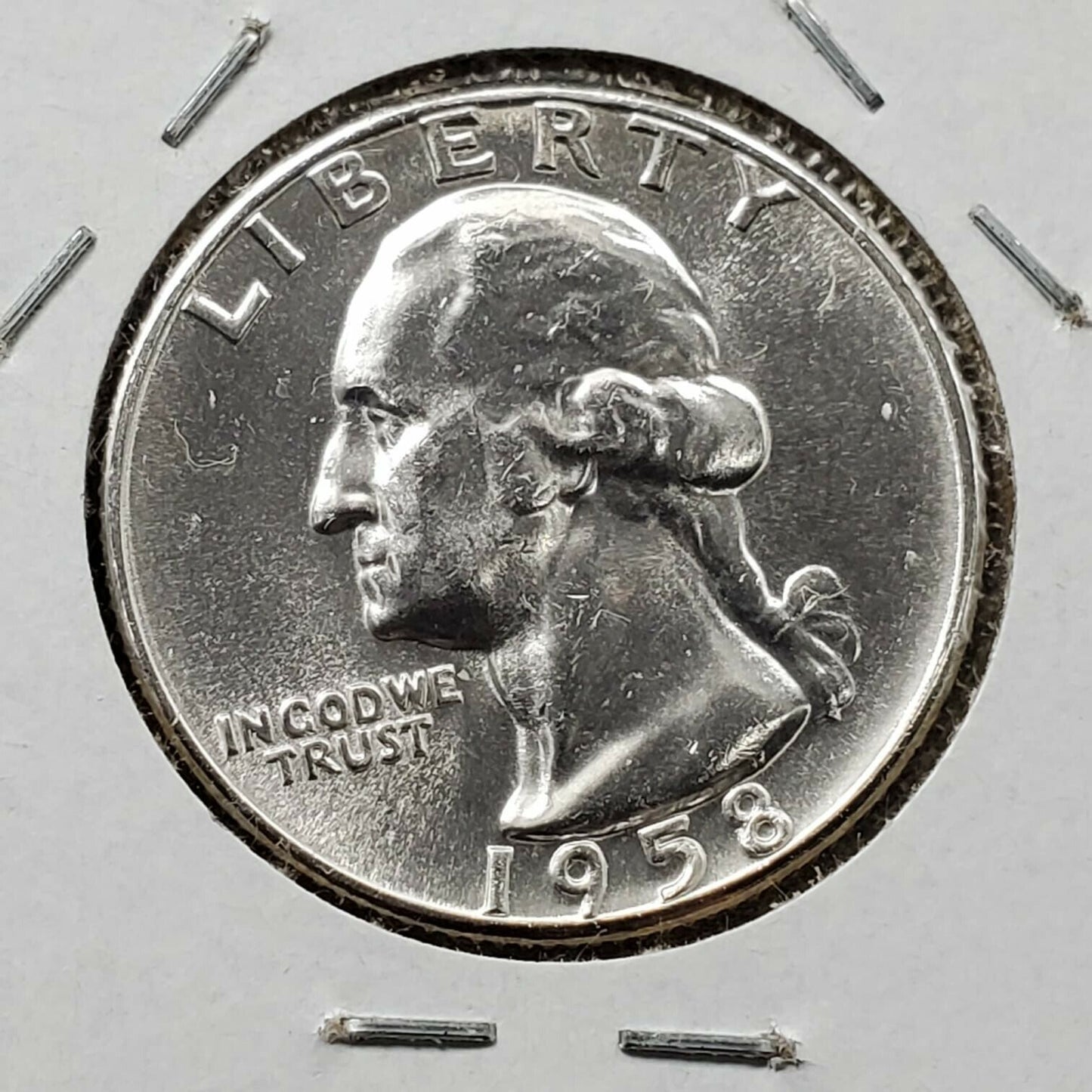 1958 P Type B Proof Die Reverse Washington Silver Quarter Coin Choice / Gem BU