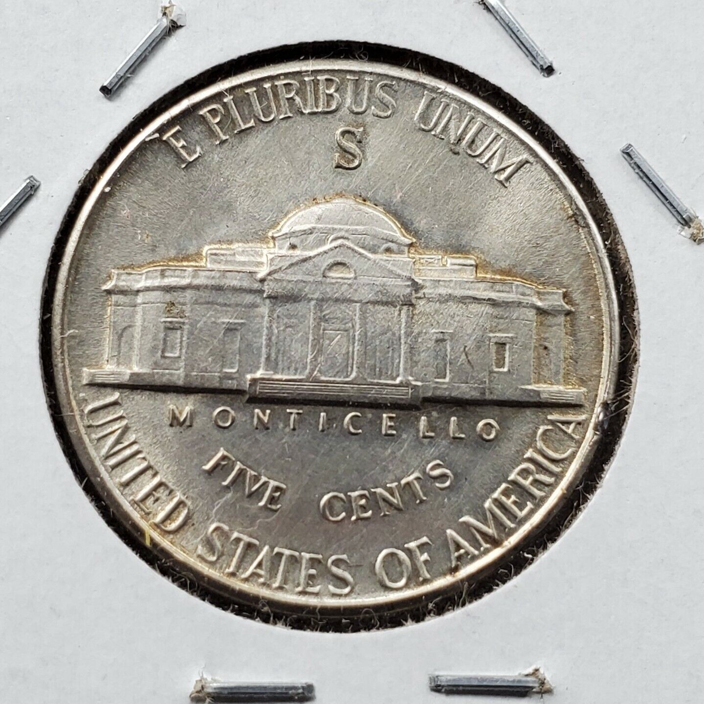 1943 S Jefferson Silver War Nickel Coin AU About UNC Circulated WW2 Era Coin