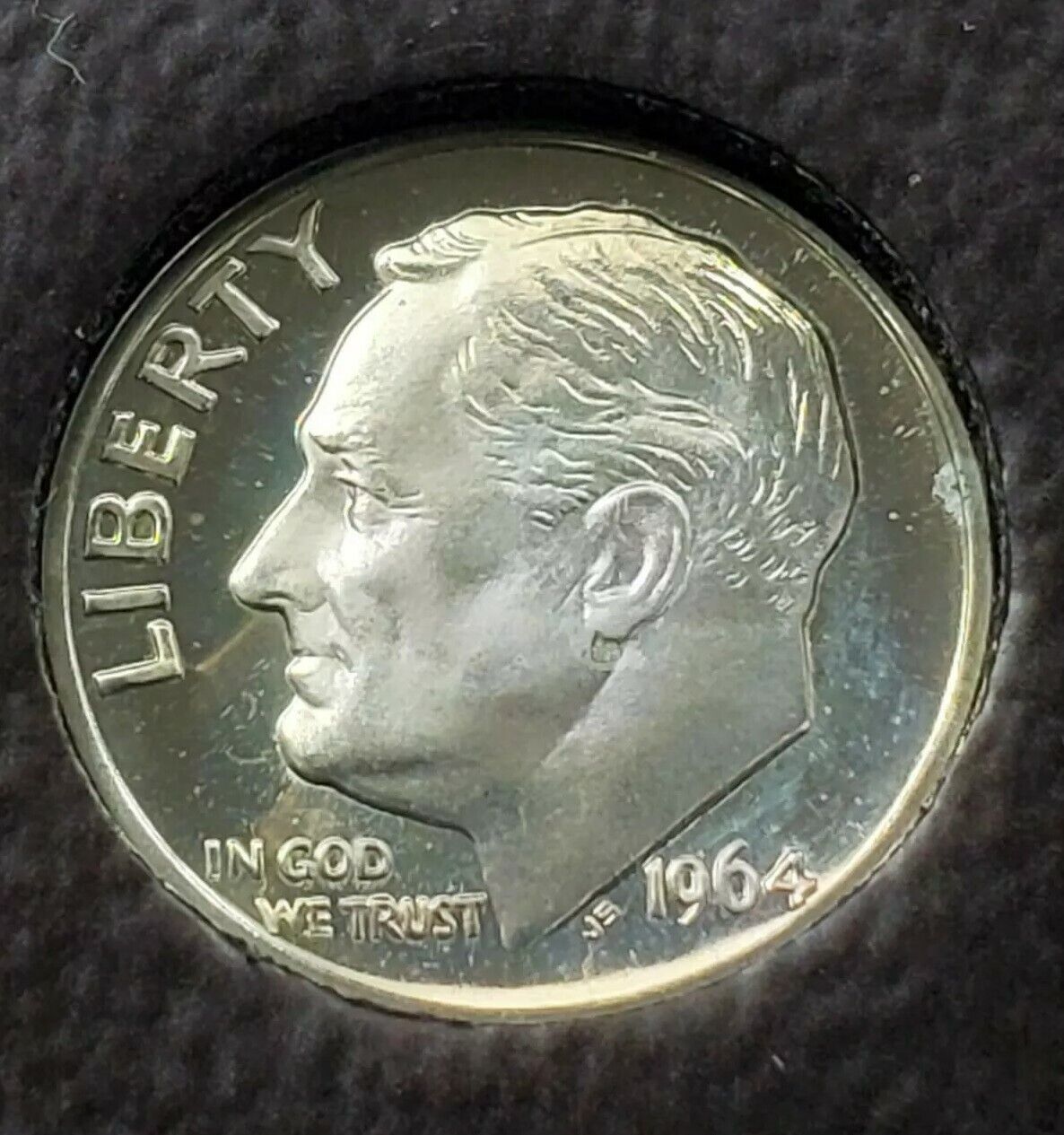 1964 P Roosevelt Silver Dime Coin PR69 DCam Deep Cameo RETRO ICG Gem Proof