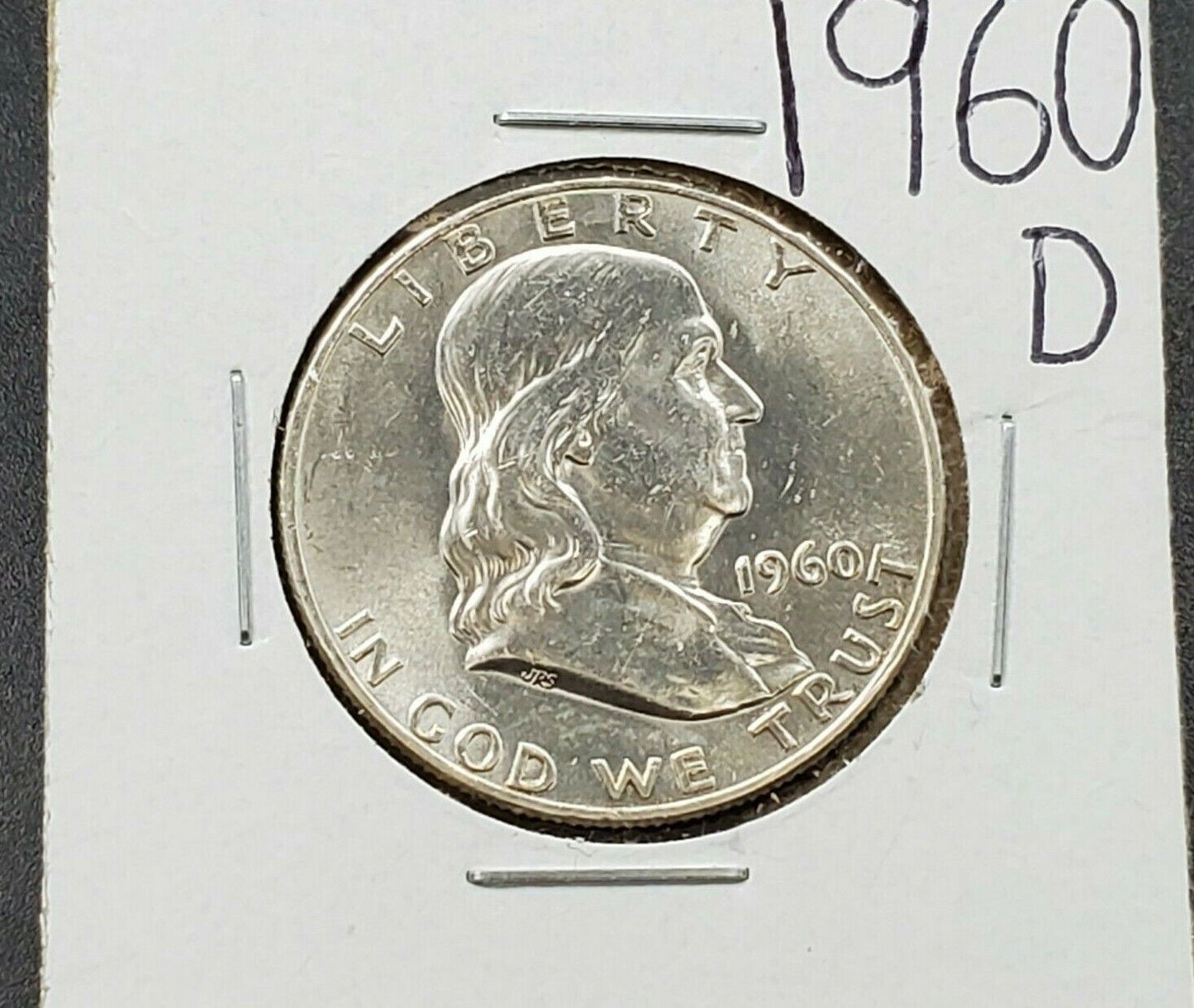 1960 D Franklin Silver 90% Half Dollar Coin BU Uncirculated New Condition