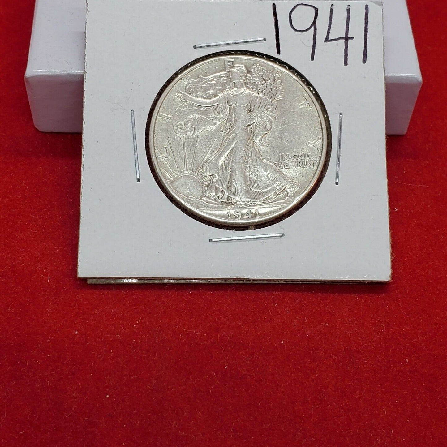 1941 P Walking Liberty Coin XF Details Cleaned Shiny Nice Look
