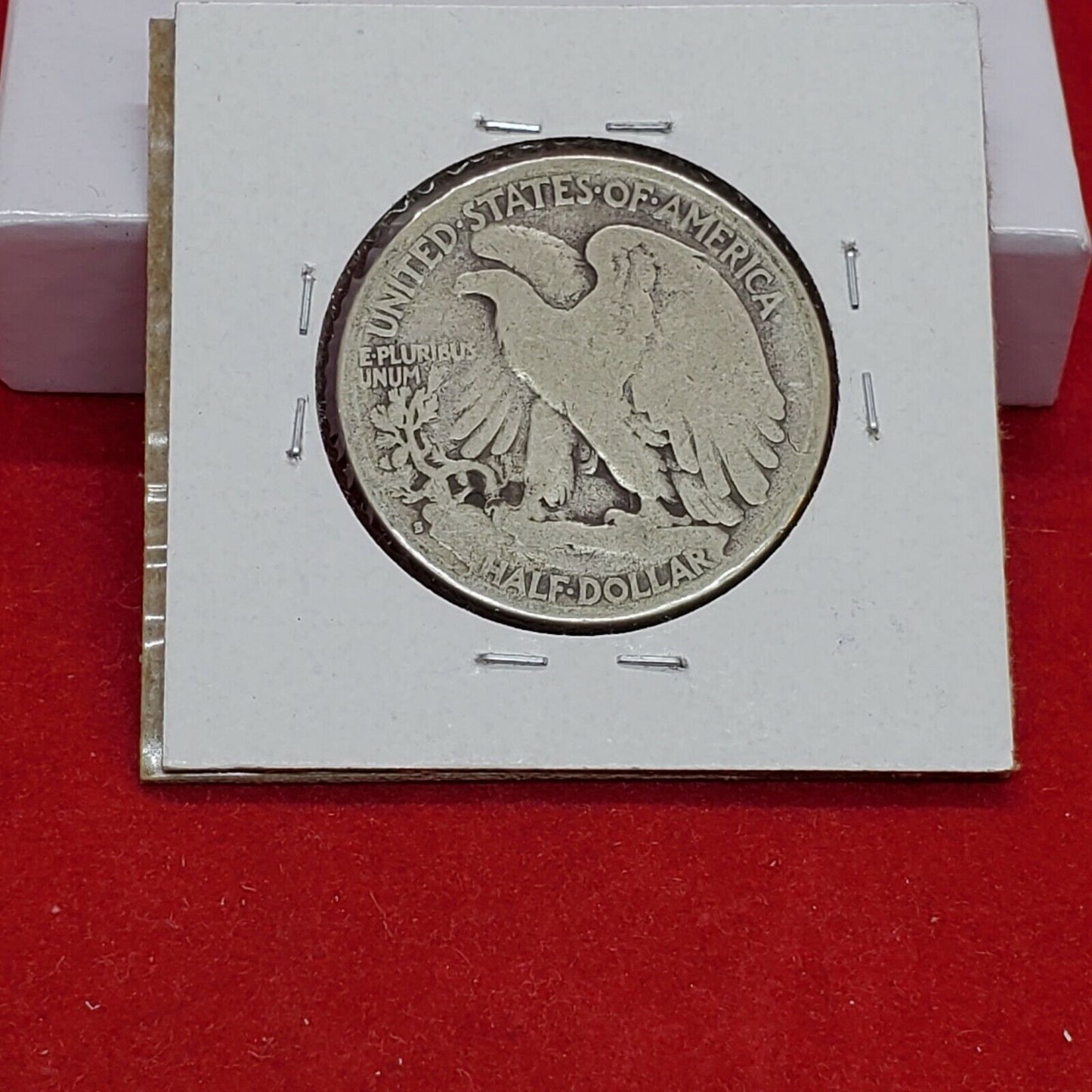 1929 S Walking Liberty Silver Half Dollar Coin Missing Initials Variety AG / G