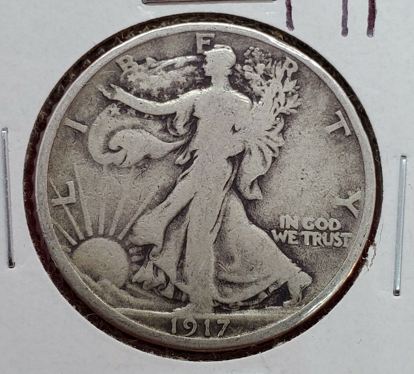 1917 P Walking Liberty Silver Eagle Half Dollar Coin Choice VG Very Good Circ