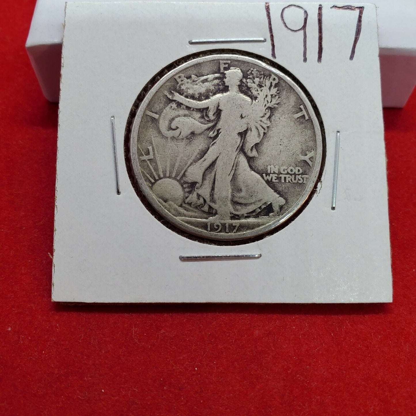 1917 P Walking Liberty Silver Eagle Half Dollar Coin Choice VG Very Good Circ