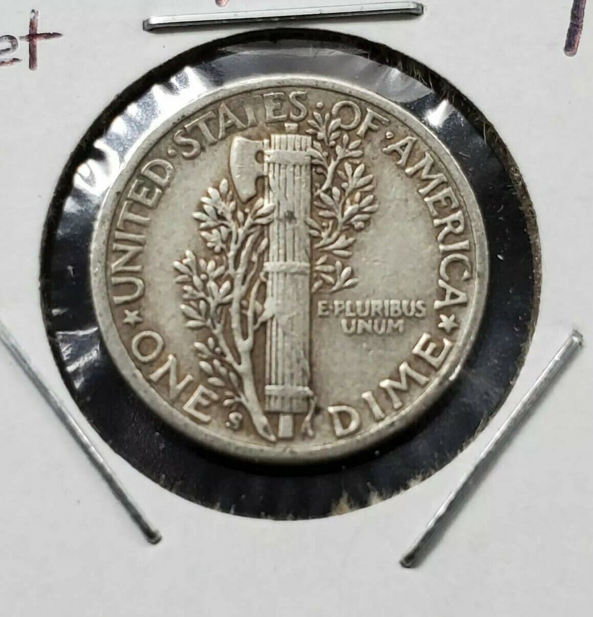 1941 S Mercury Dime Silver Coin Large S Trumpet Tail Variety Circulated 2