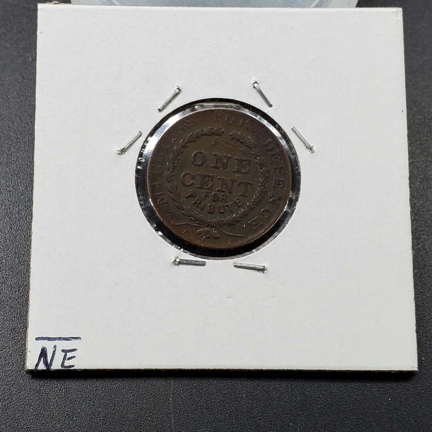 1863 Liberty Head Union Civil War Token One Cent For Tribute AVG Circulated F/VF