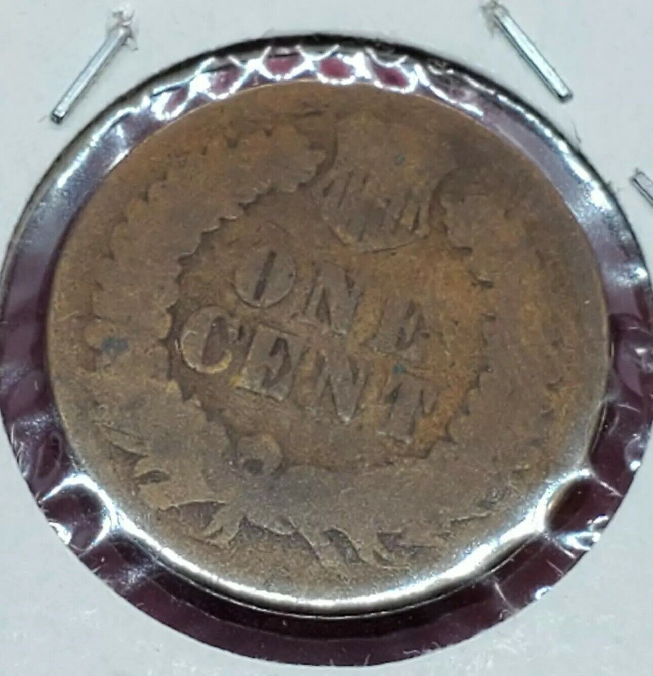 1876 Indian Head Copper Bronze Cent Penny Coin AG About Good