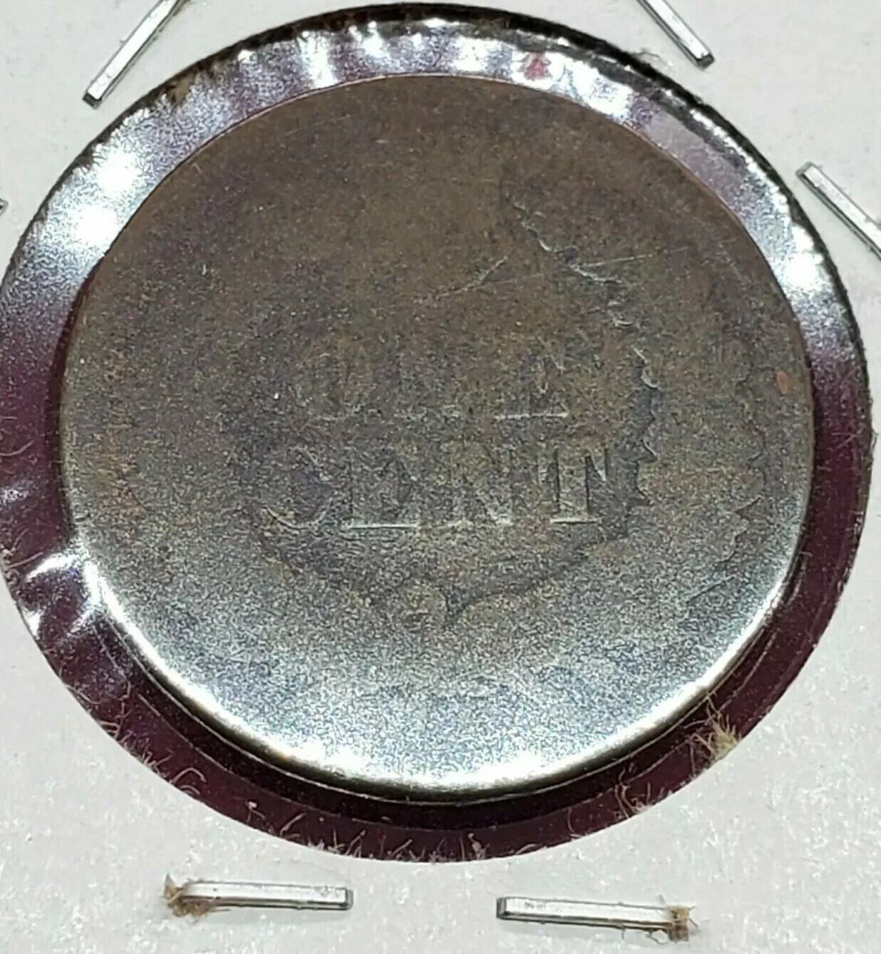 1875 Indian Head Copper Bronze Cent Penny Coin AG About Good