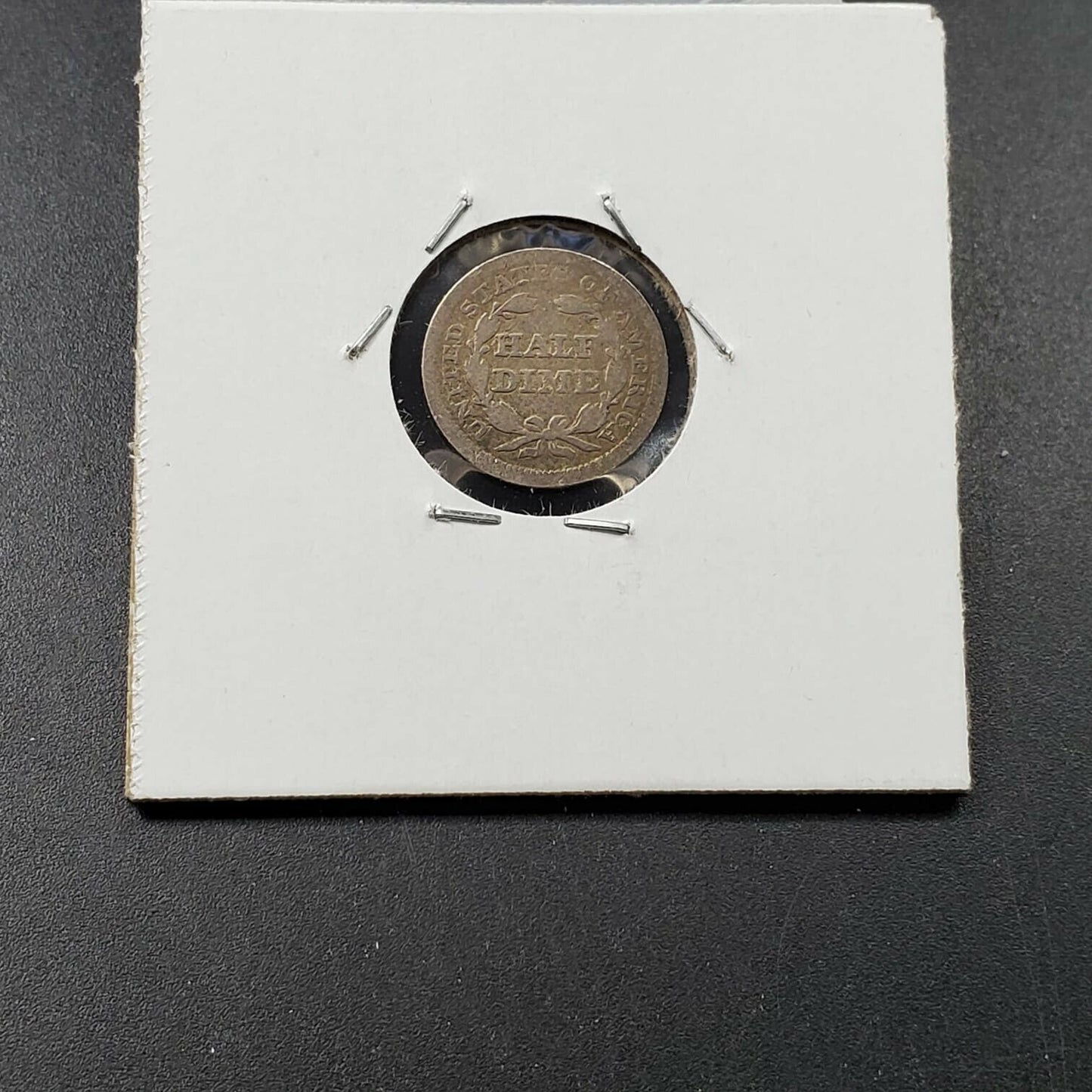 1853 5c Seated Liberty Silver Half Dime Coin Average Good Circulated w/ Arrows