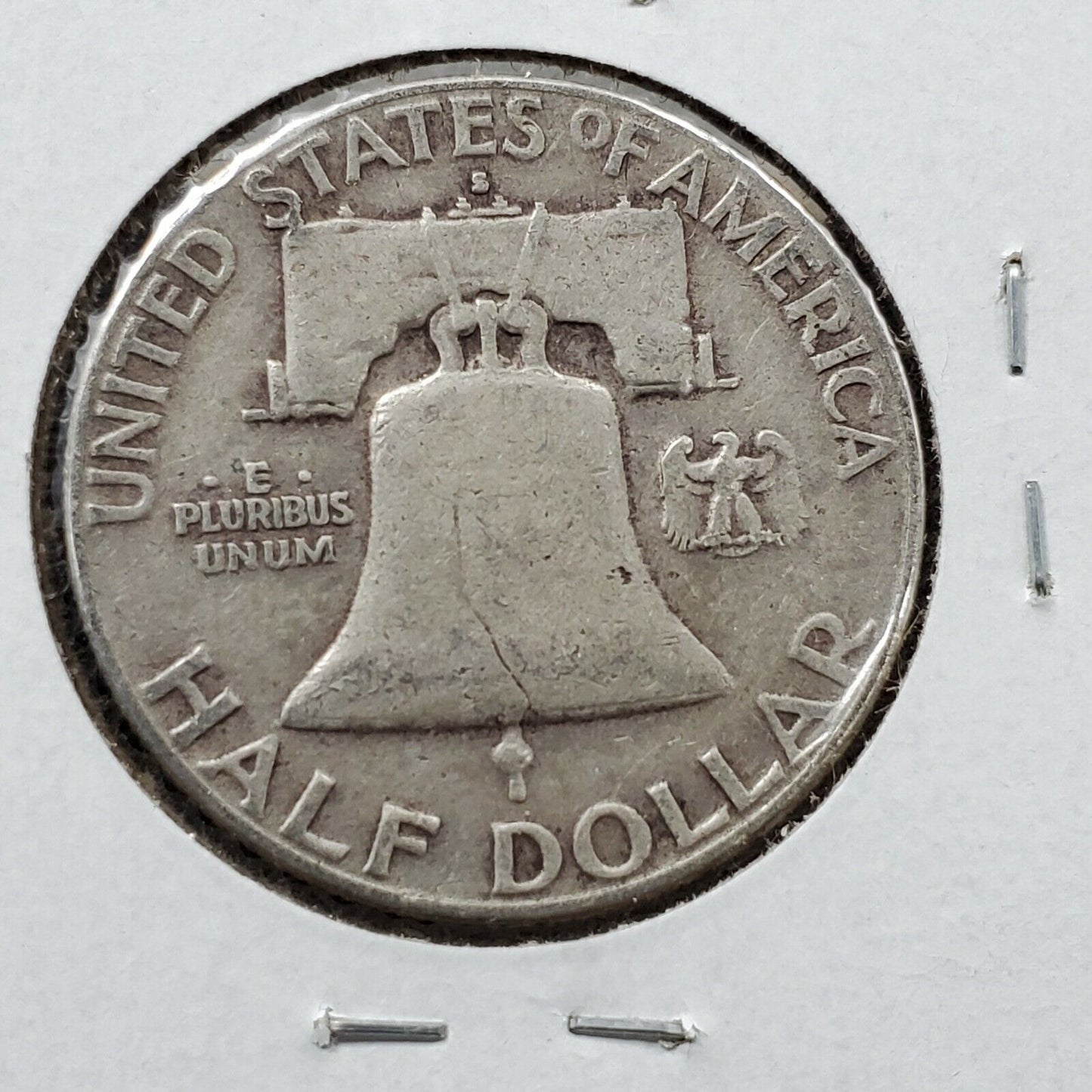 1954 S Franklin Silver Half Dollar Coin AVG VF VERY FINE CIRCULATED CONDITION