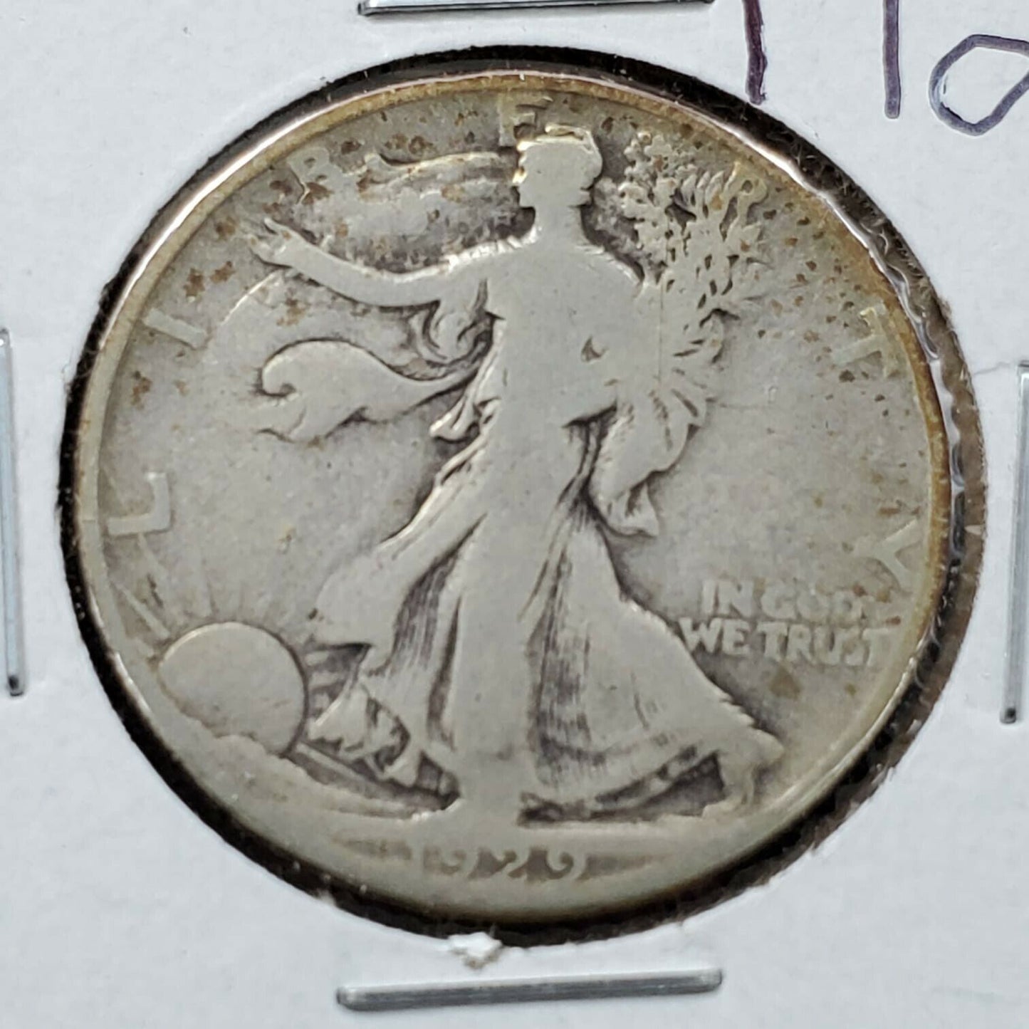 1929 D Walking Liberty Silver Half Dollar Coin Choice Good Circulated