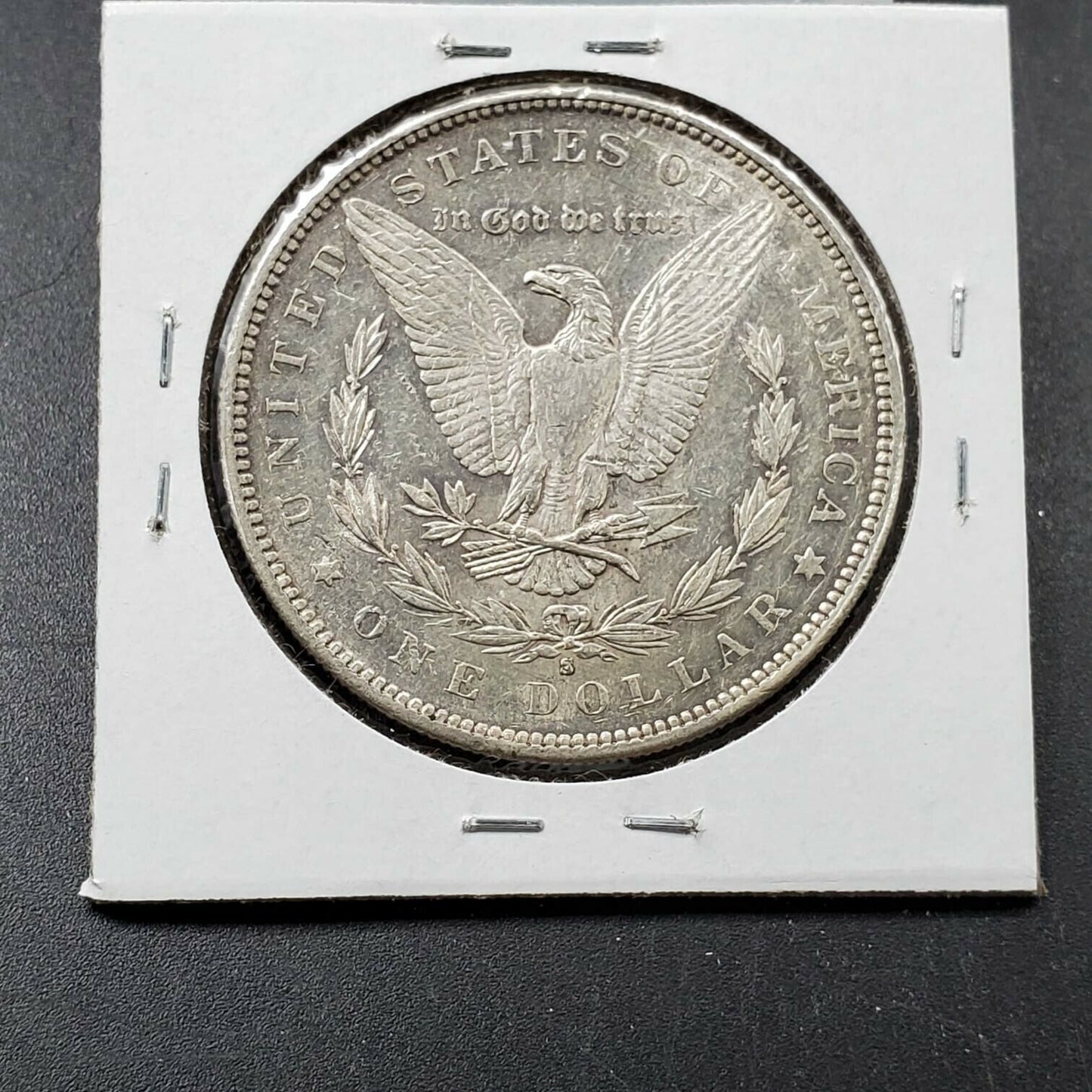 1891 S Morgan Silver Eagle Dollar Coin Average UNC Uncirculated