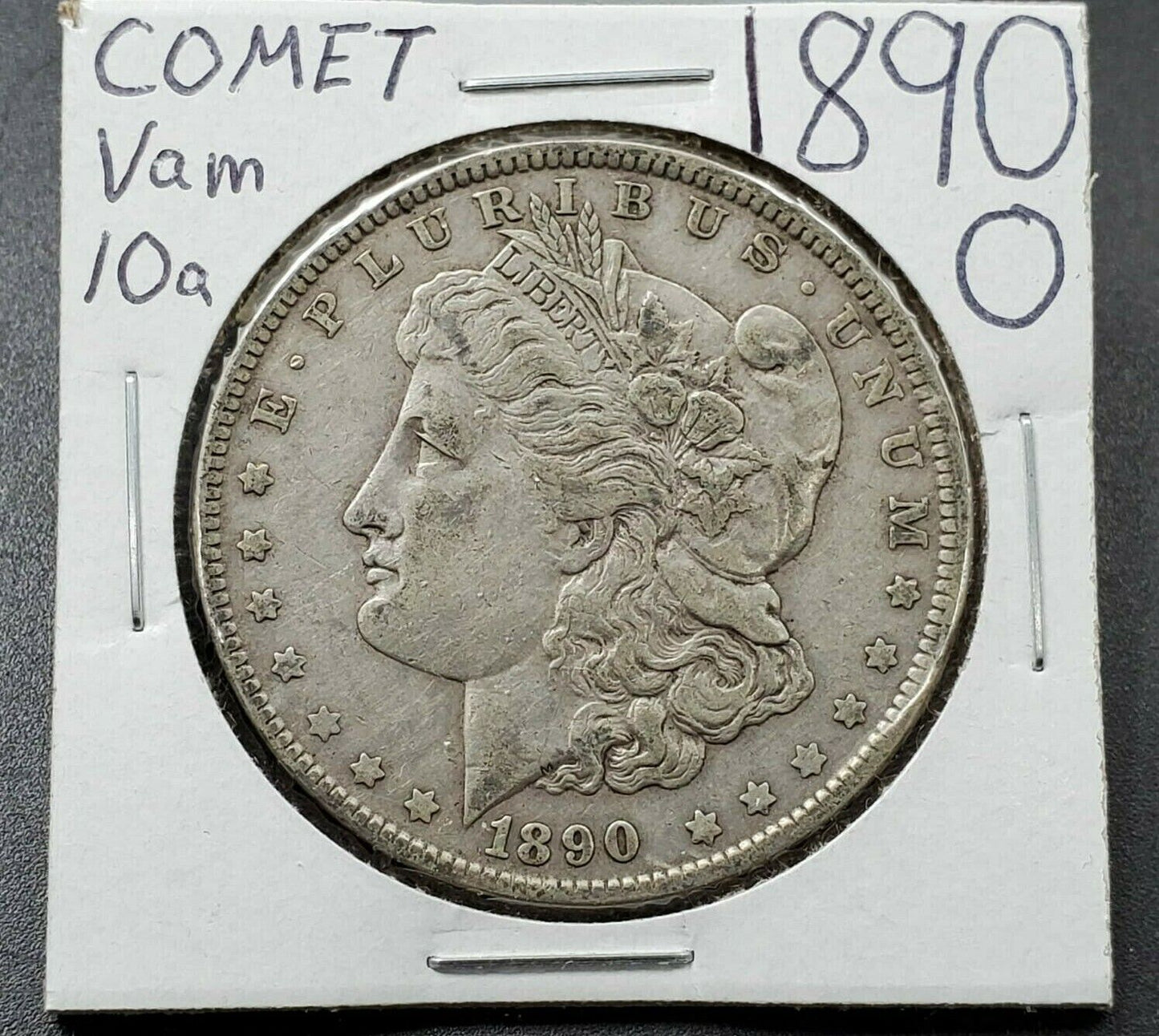 1890 O Morgan Silver Dollar Variety Coin VAM 10A Comet Choice VF Very Fine Circ