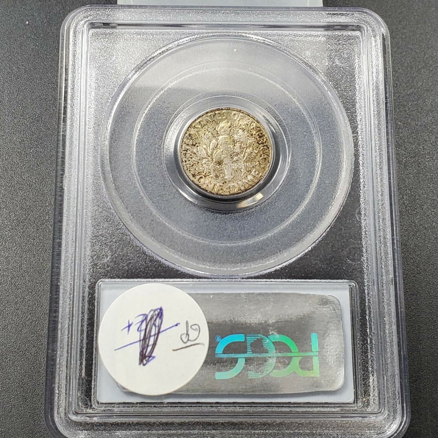 1947 D Roosevelt 10c Silver Dime Coin PCGS MS66 Business Strike Denver Toner