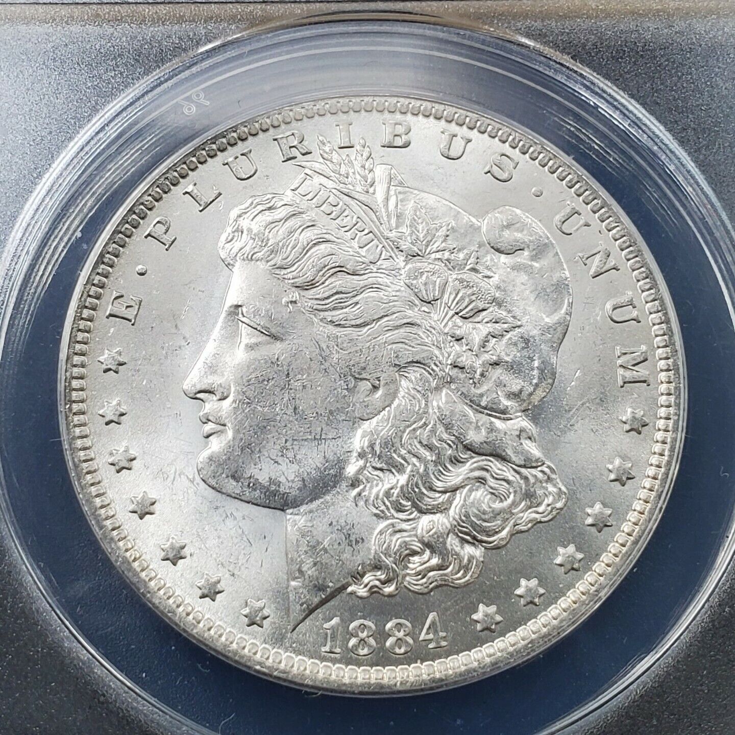 1884 O Morgan Silver Dollar Coin ANACS MS63 Choice BU UNC Nice coin