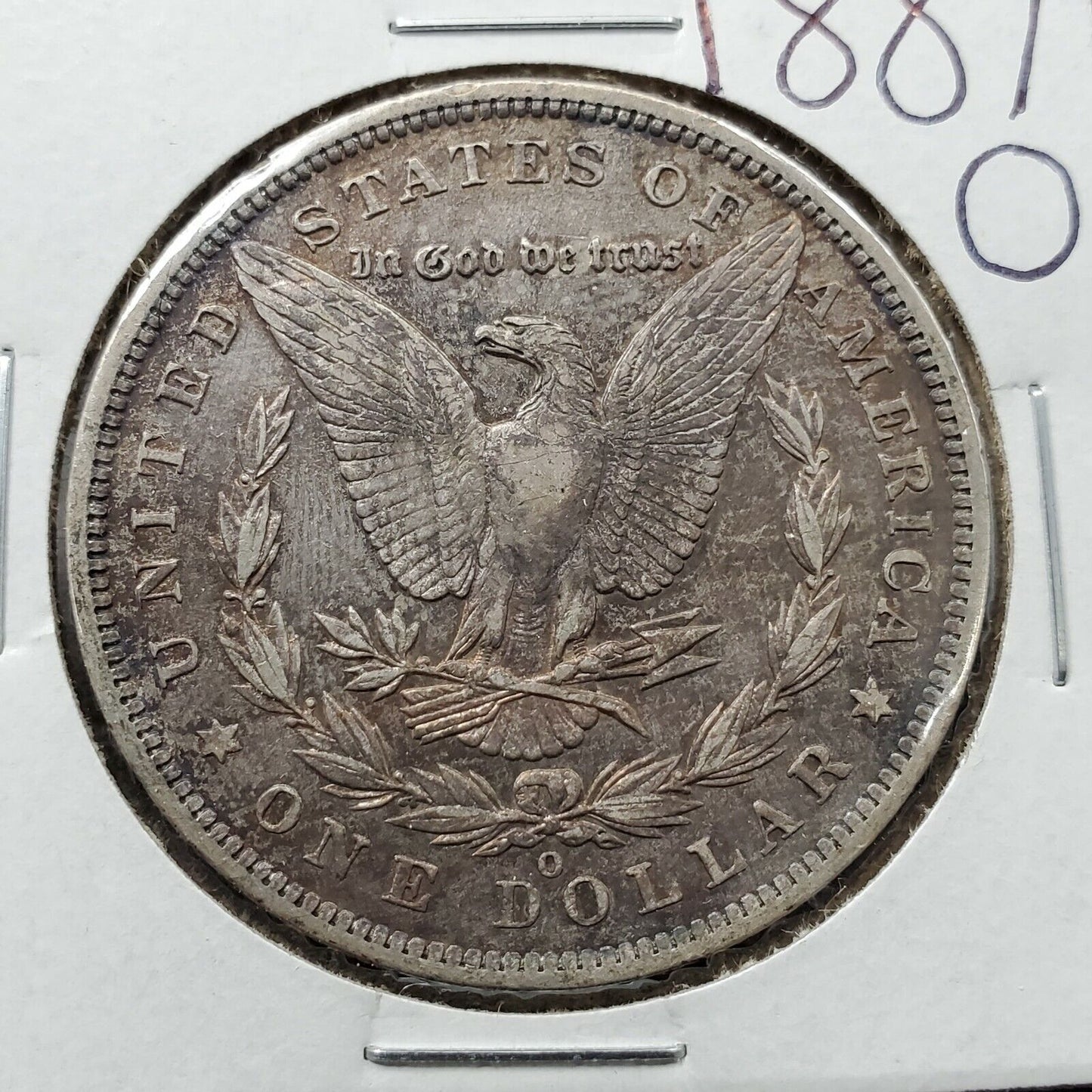 1887 O Morgan Silver Eagle Dollar Coin Choice VF XF EF Extra Fine Neat Toning