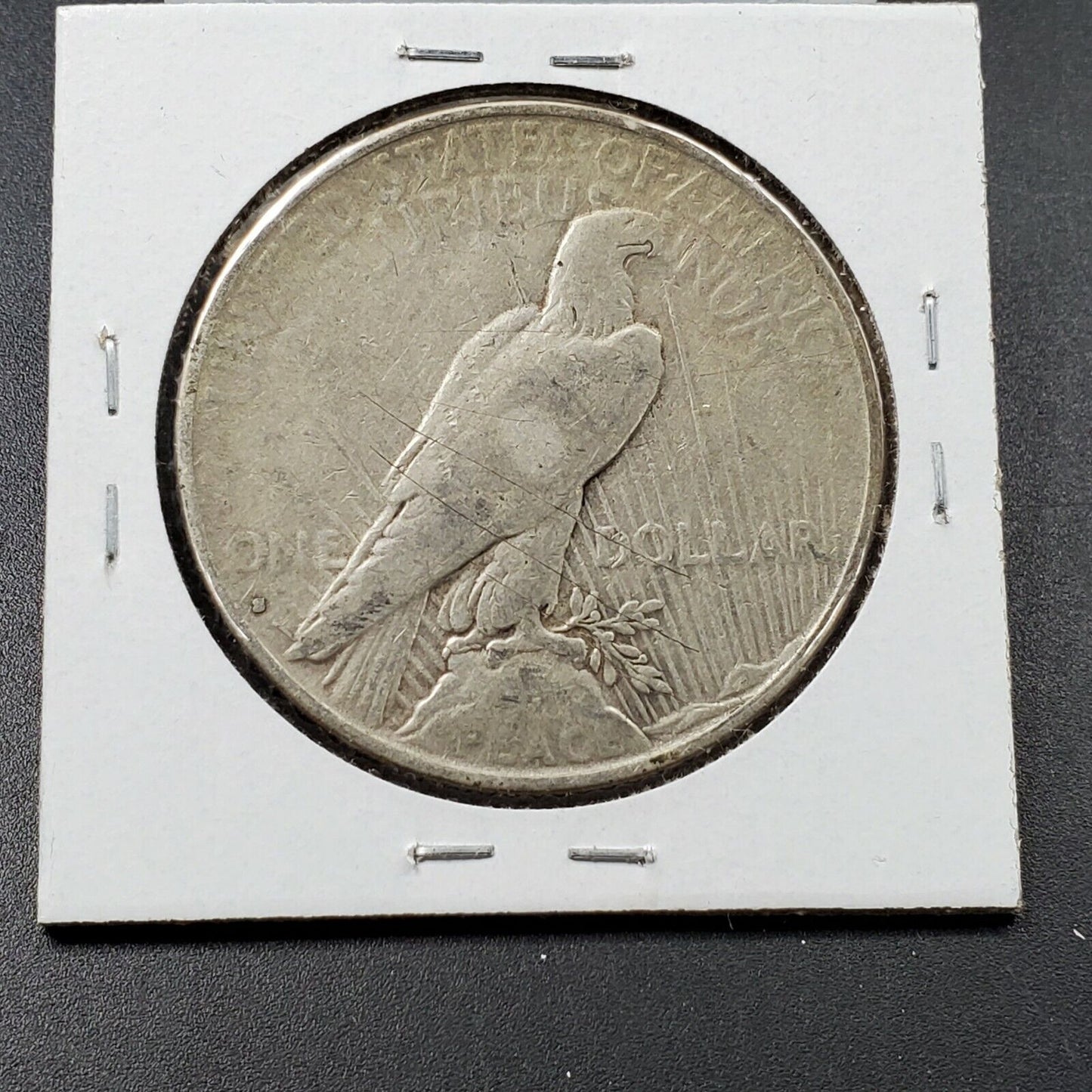 1935 S Peace 90% Silver Eagle Dollar Coin Fine Details Reverse Scratch Nice OBV