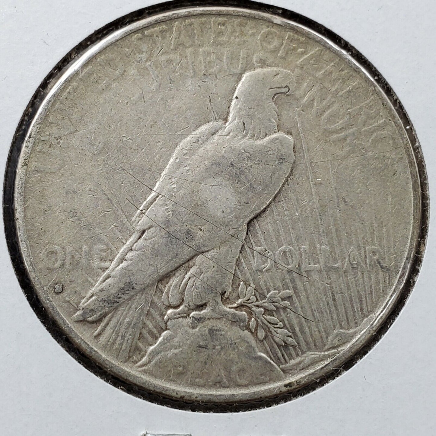 1935 S Peace 90% Silver Eagle Dollar Coin Fine Details Reverse Scratch Nice OBV