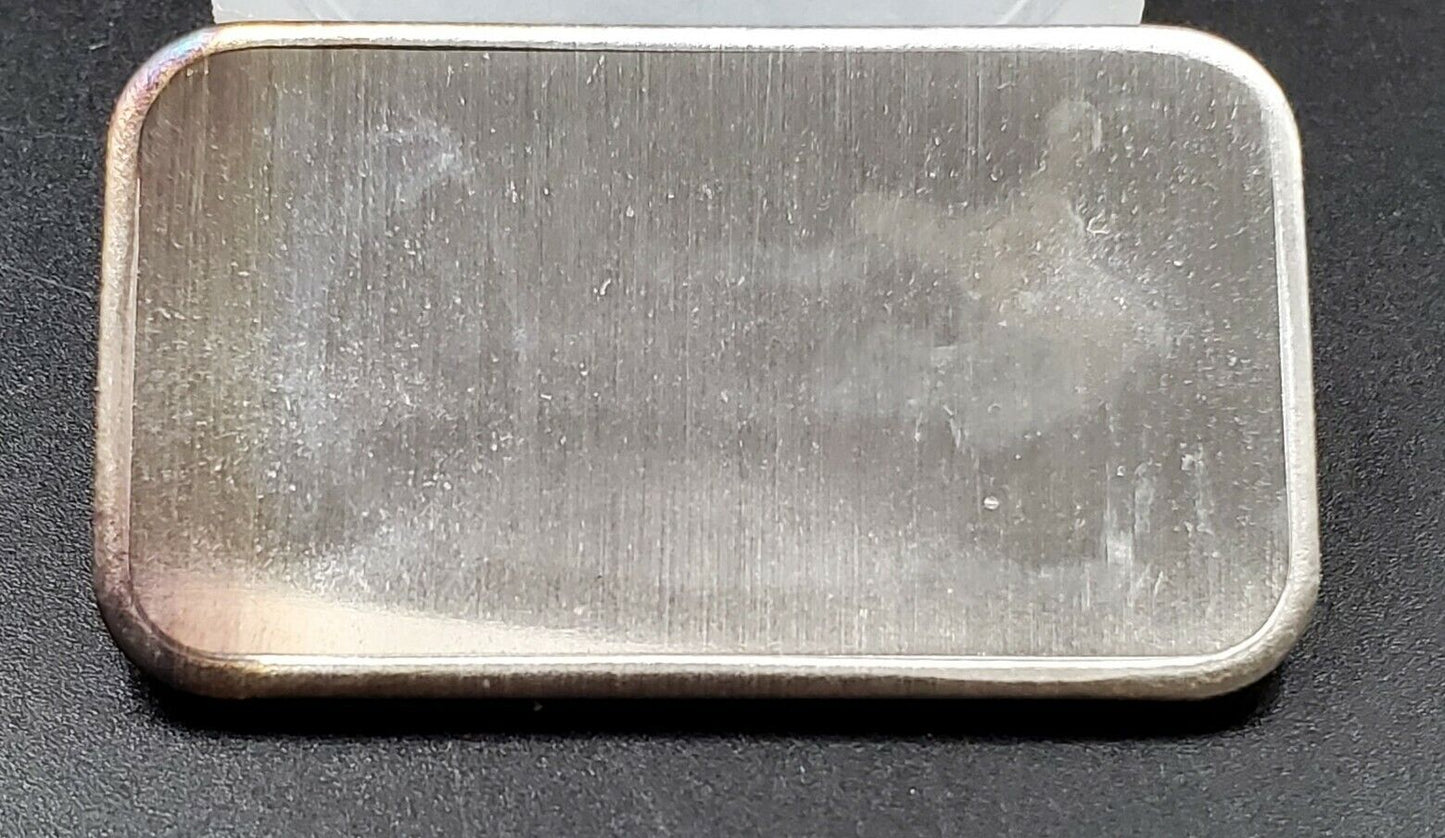 Payne Avenue Trolly Cleveland OH City Railway 1 OZ Silver Art Bar High Condition