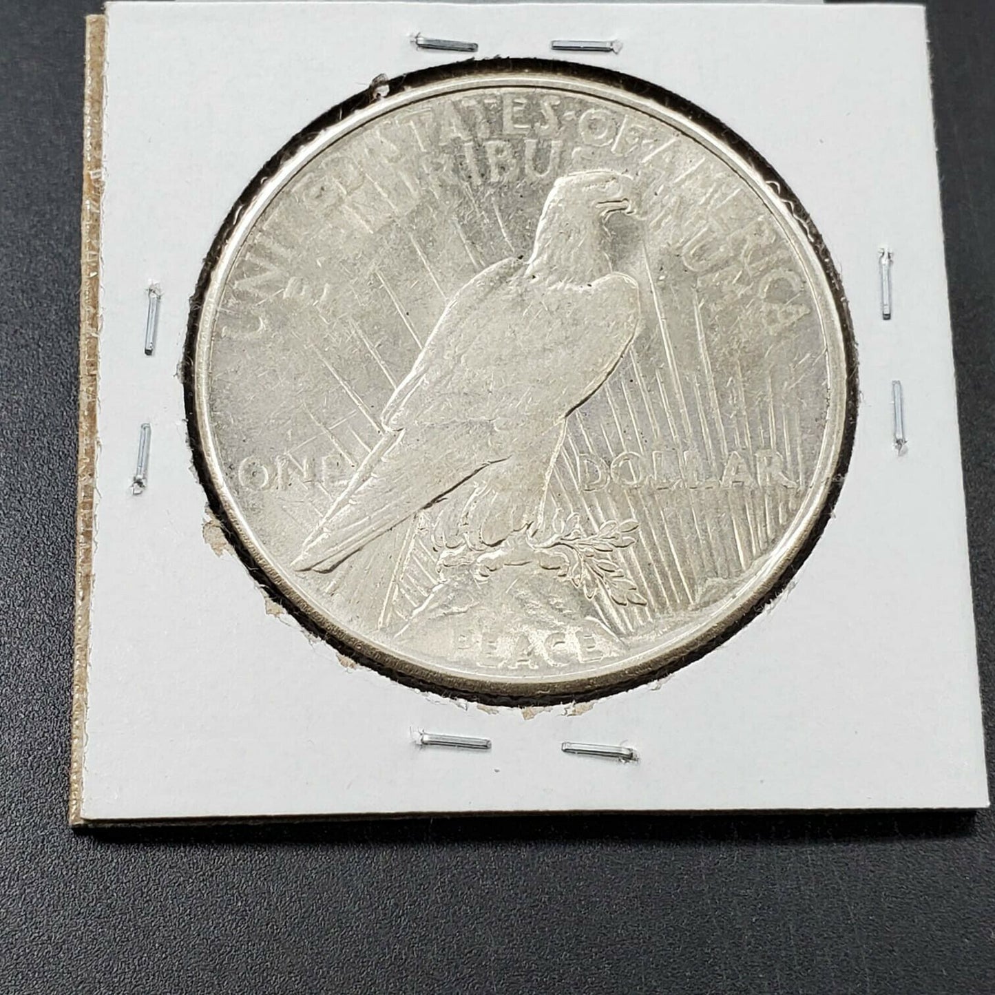 1925 P Peace 90% Silver Eagle Dollar Philadelphia AU Details Cleaned Nice Coin