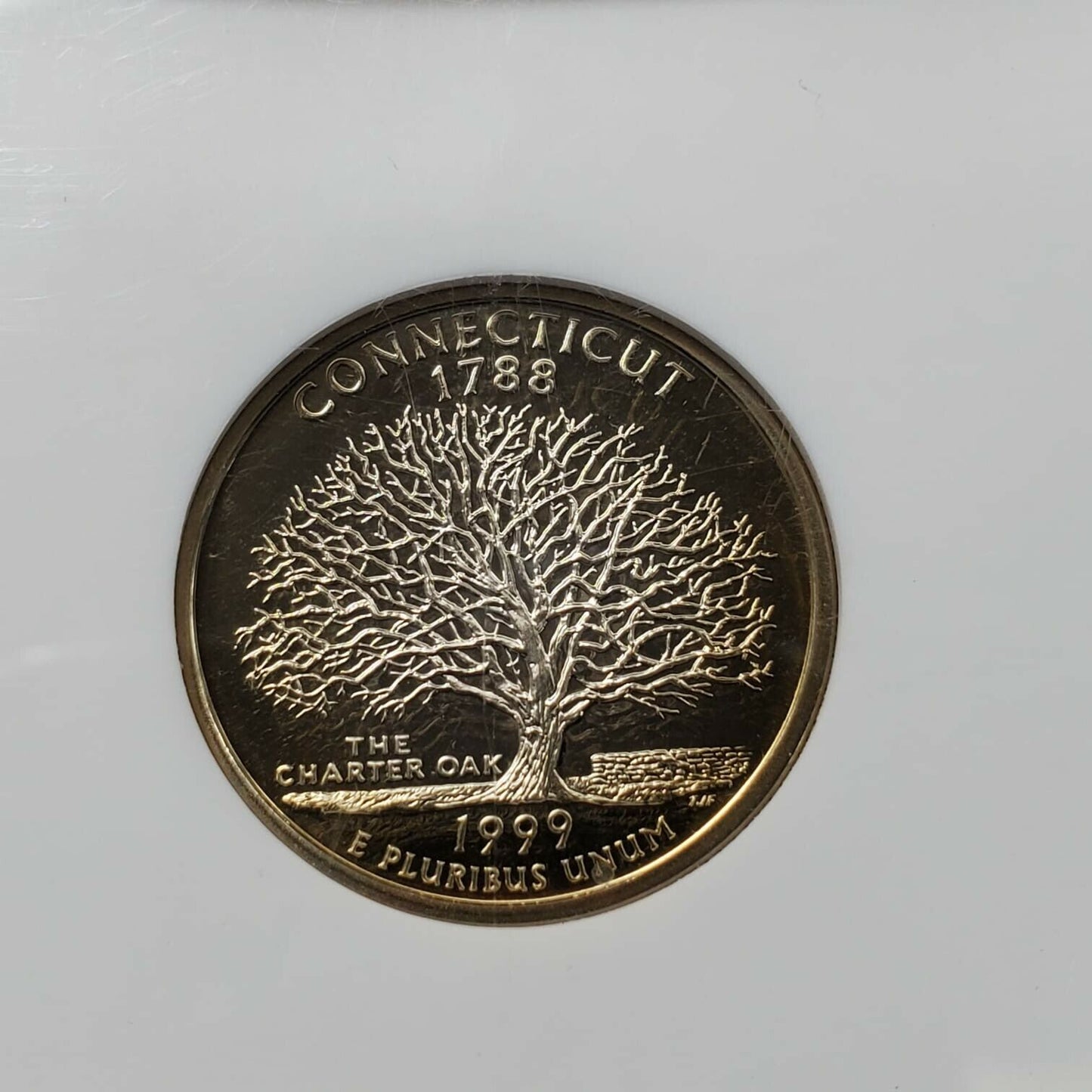 1999 S Connecticut State Statehood Quarter Coin PF69 UCAM DCAM PROOF CLAD