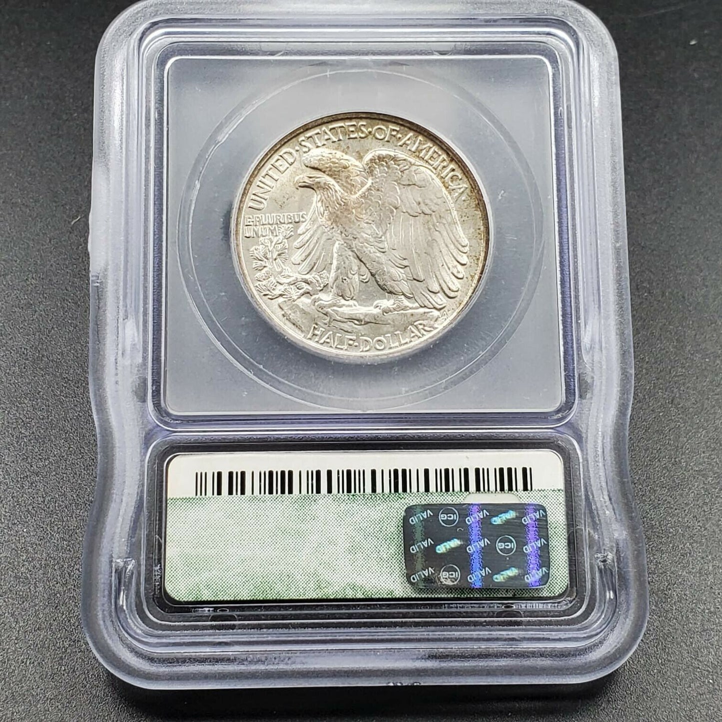 1947 P Walking Liberty Silver Half Dollar Coin GEM BU Retro ICG MS66 Some Toning
