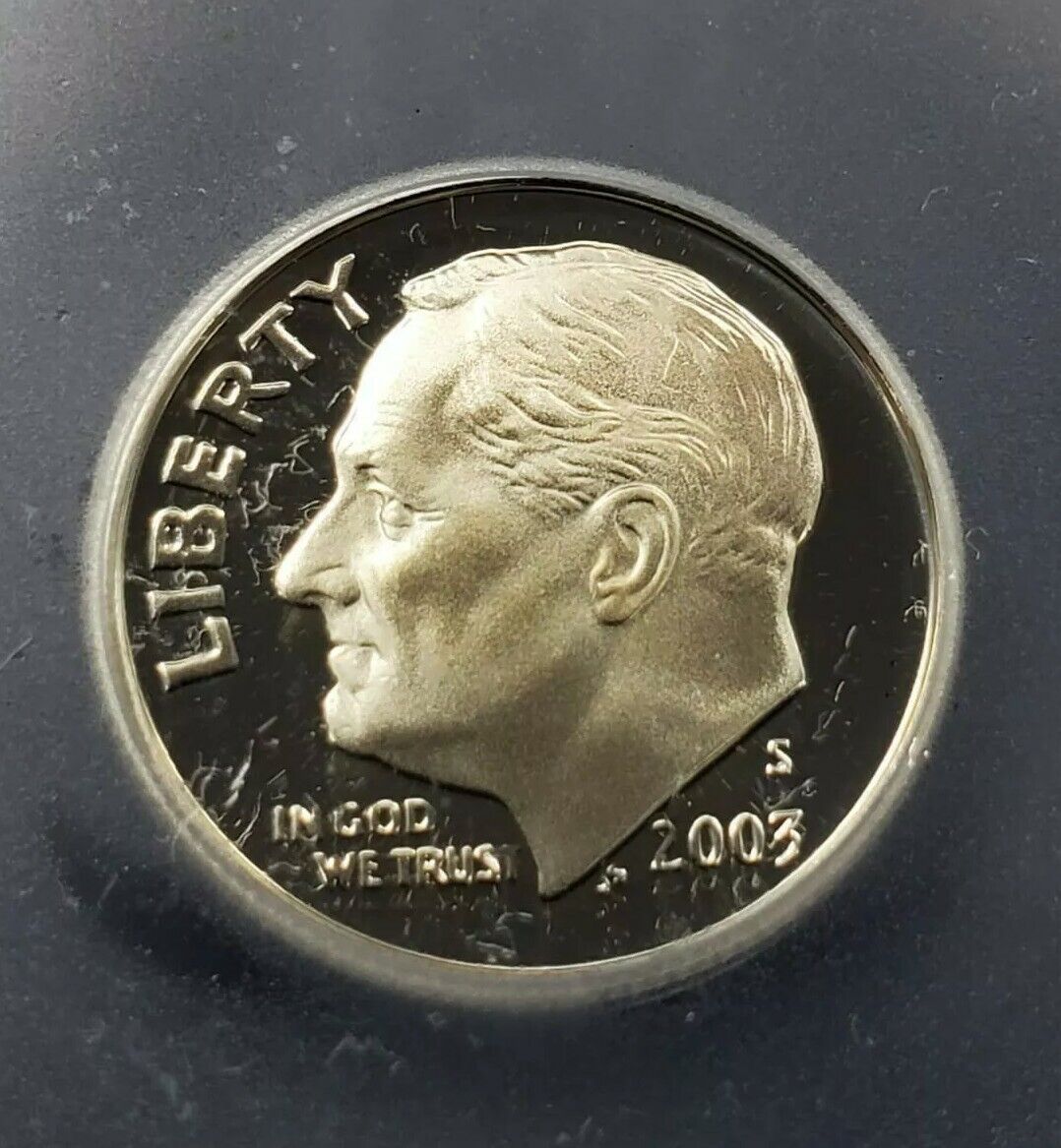 2003 s Roosevelt Proof silver Dime Coin Retro ICG PR70 DCAM Deep Cameo Old Slab