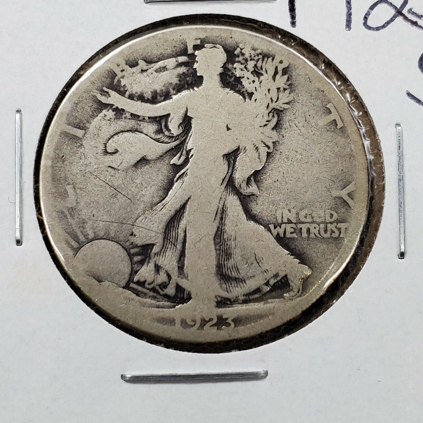 1923 S Walking Liberty Silver Half Dollar Coin Choice Good Circulated
