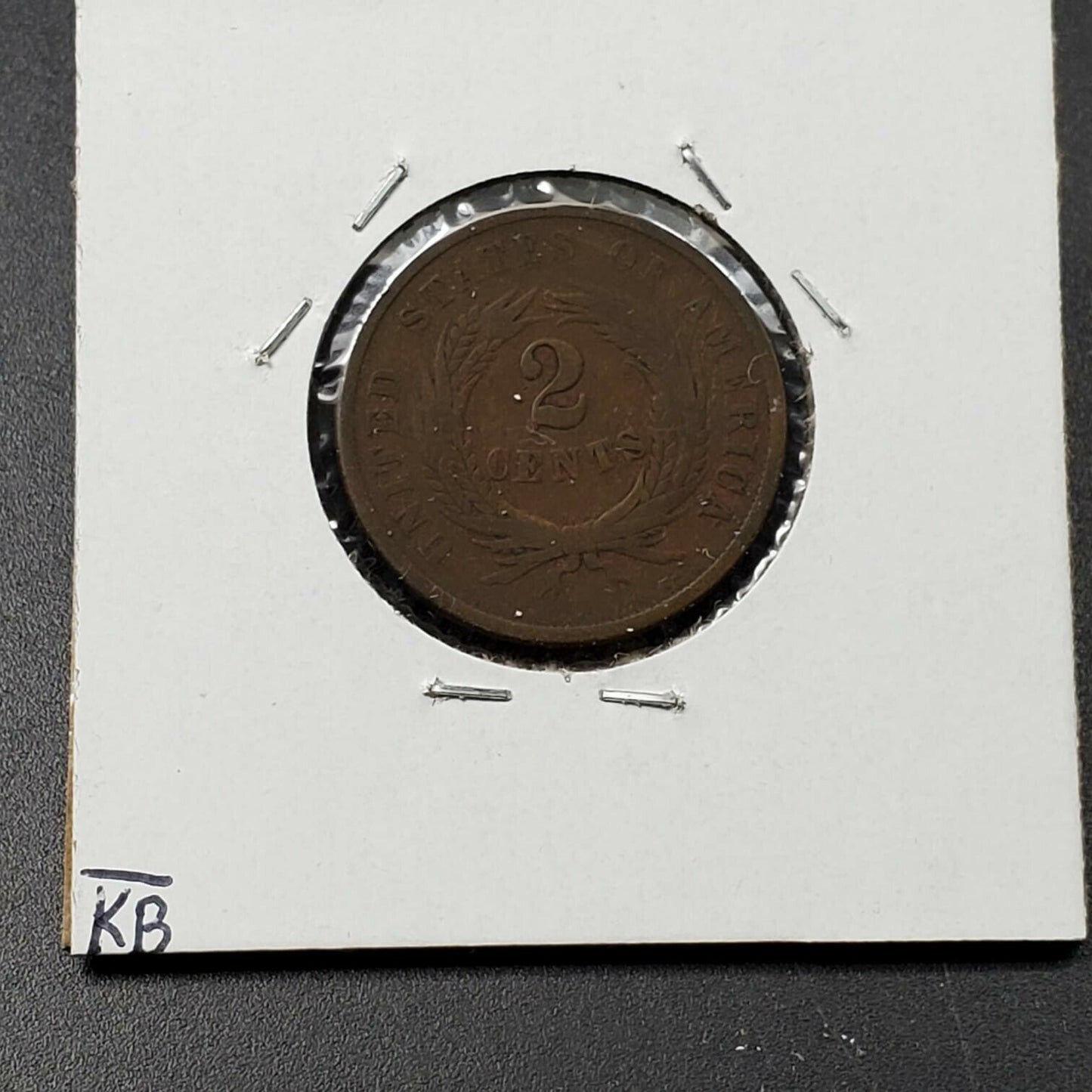 1864 LM 2C Two Cent Copper Coin Piece Circulated Condition Choice AG
