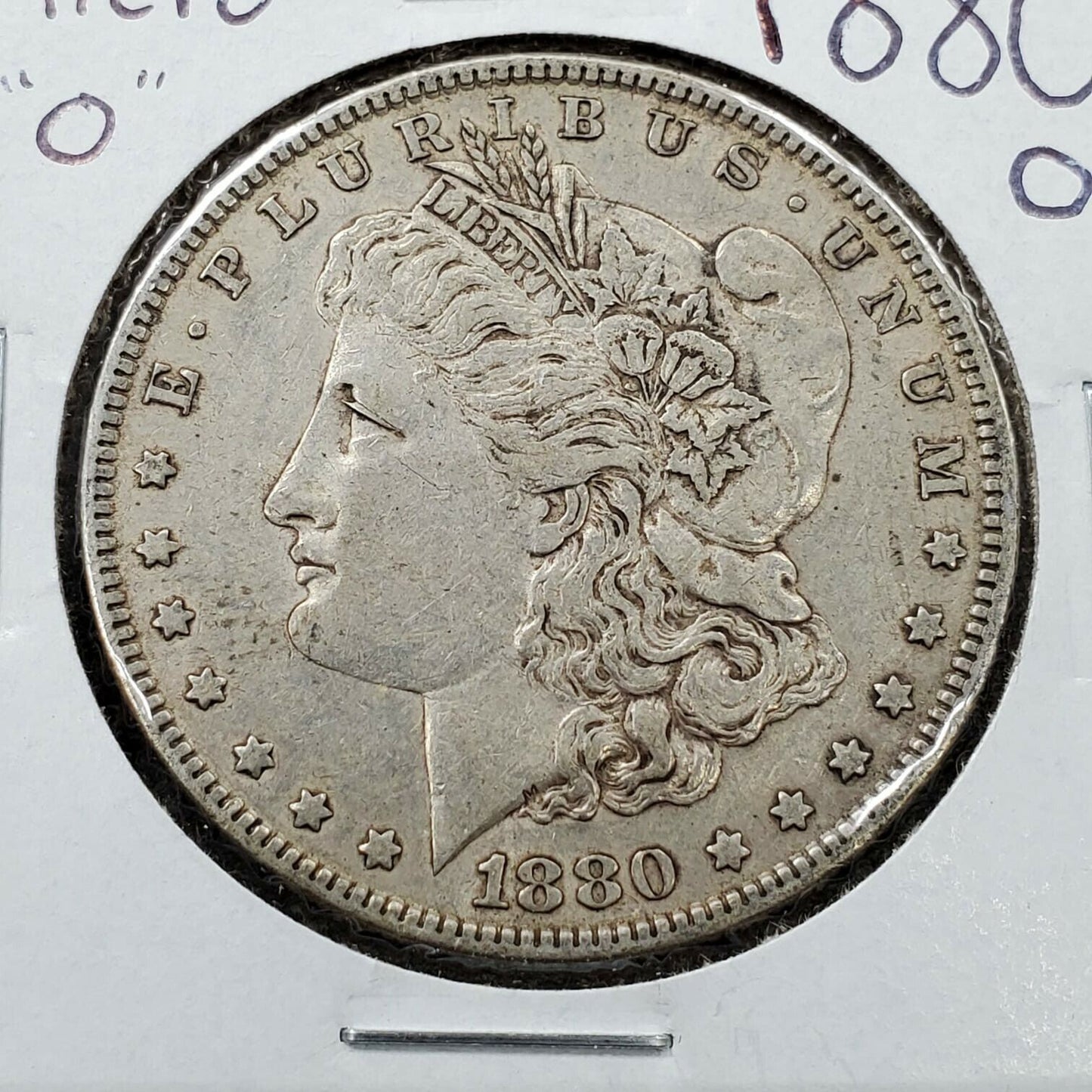 1880 O Morgan Silver Eagle Dollar Coin Choice VF VERY FINE MICRO O VAM VARIETY