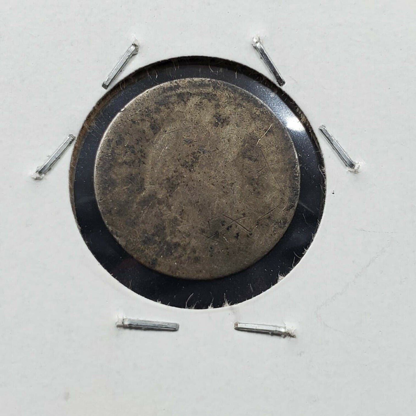 1837-73 Seated Liberty Half Dime Smoothed in preparation for Love Token Engrave
