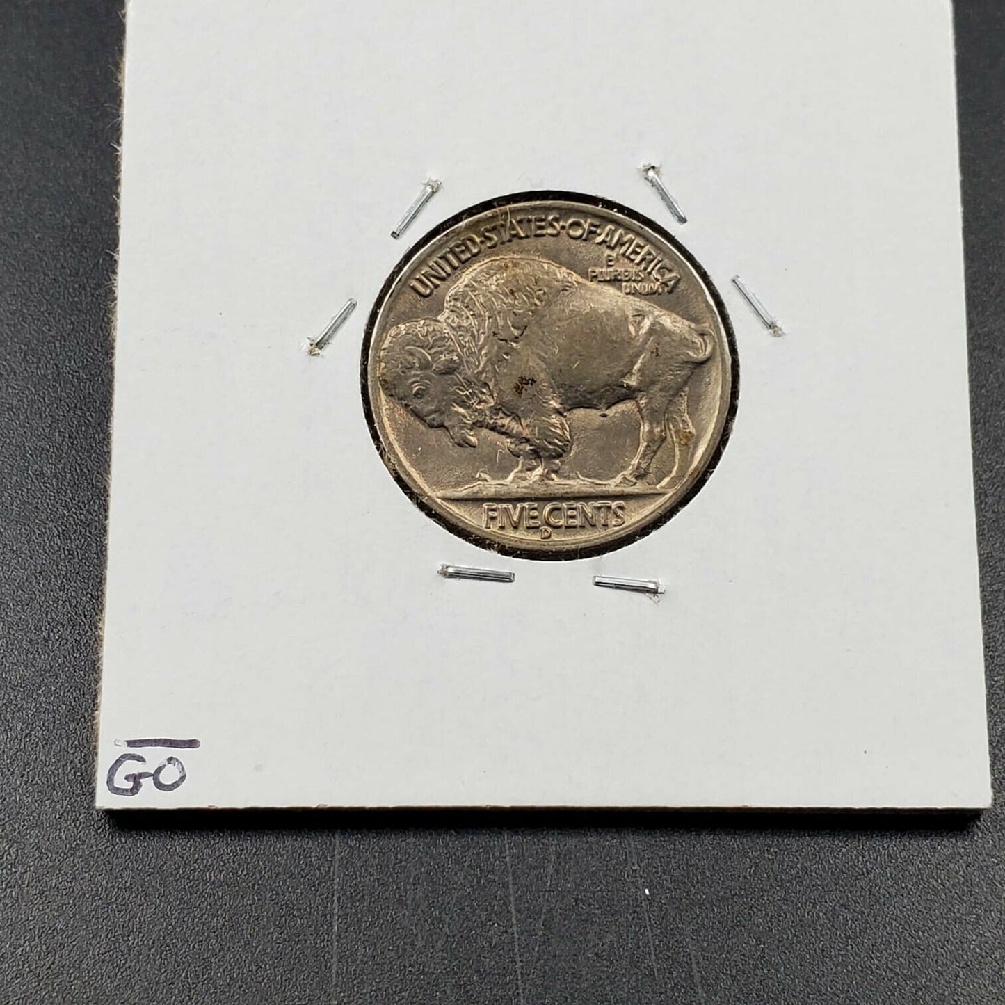 1938 D Buffalo Nickel Coin Choice BU Uncirculated Type 2 Reverse Buffalo N Plain