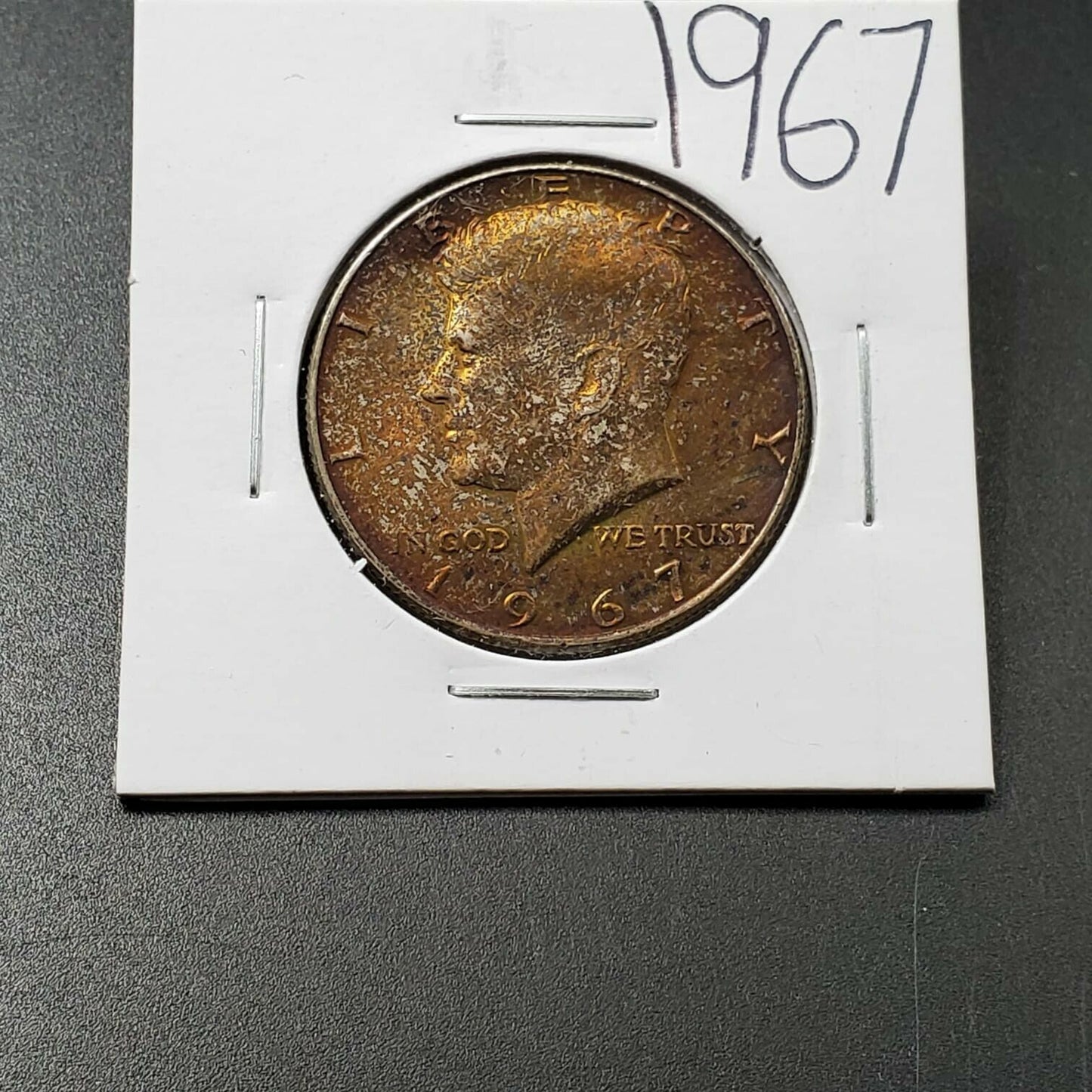 1967 Kennedy 40% Silver Half Dollar Coin Choice BU UNC PQ * AMBER TONING TONER