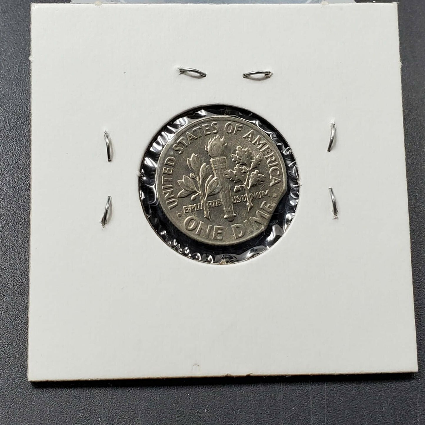1970 D Denver Roosevelt clad Dime Clipped Planchet Error AU / UNC