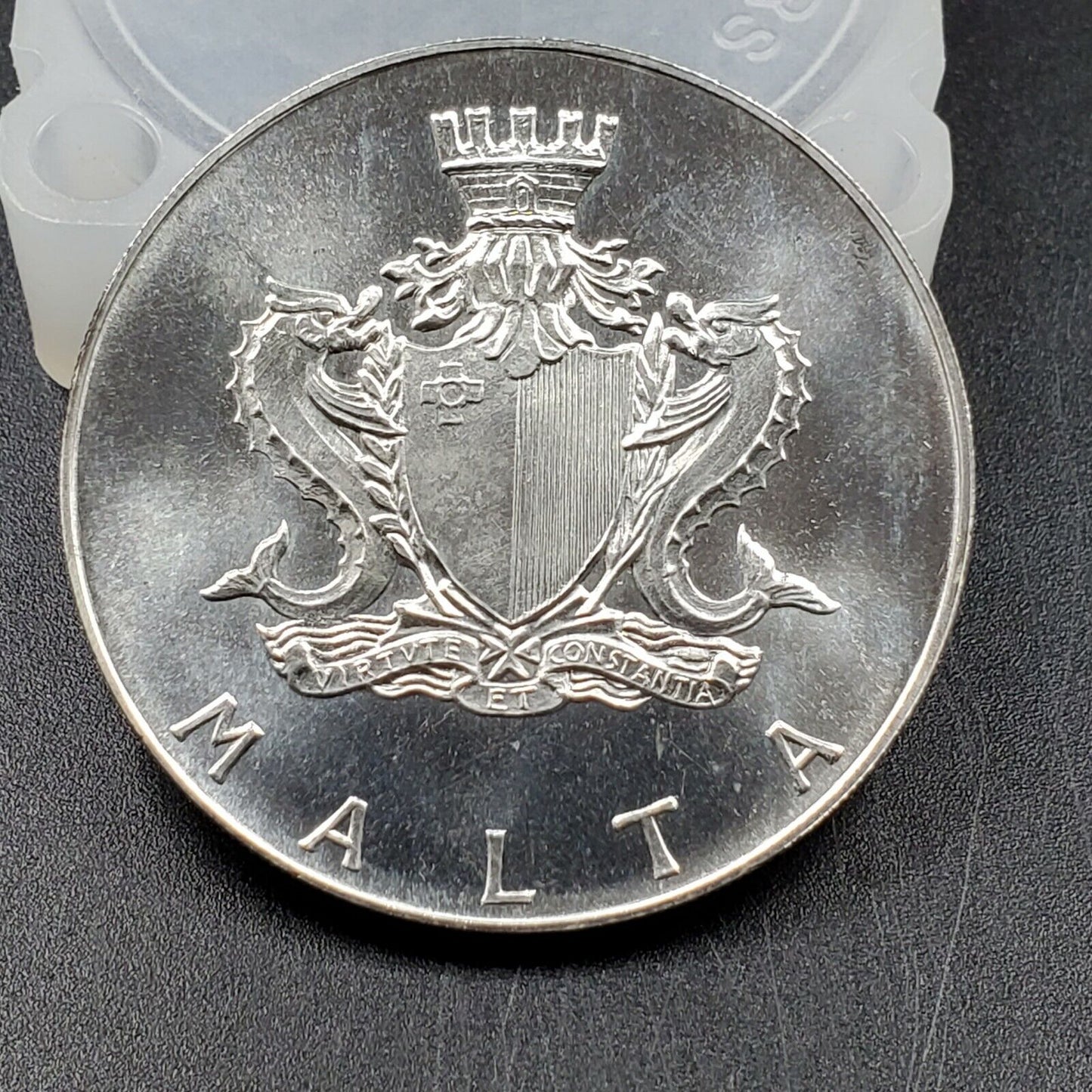Malta 2 Lira 1972 KM-14 Silver Coin Fort San Angelo Choice / Gem BU UNC