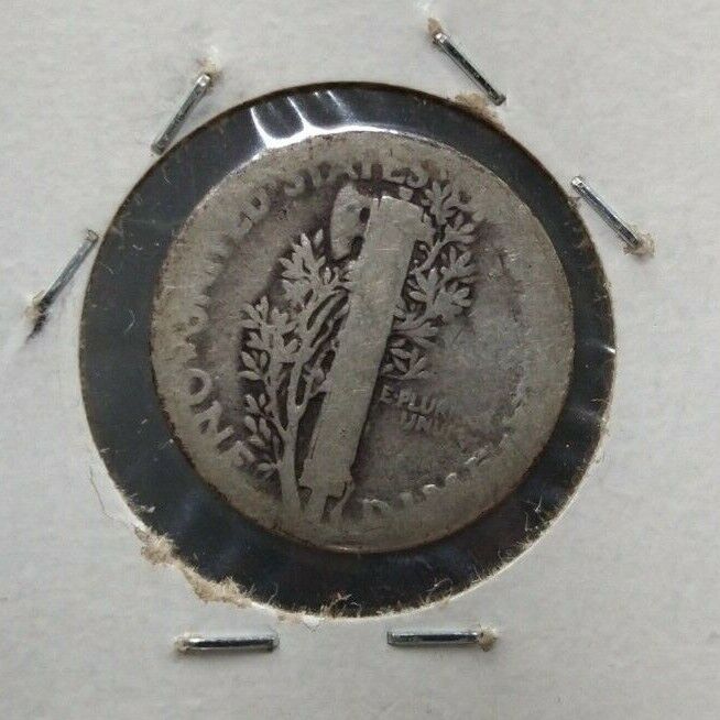1921 P Mercury Silver Dime Coin Choice AG / Good Key FULL Date Philadelphia