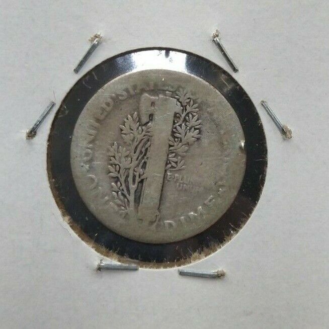 1921 P Mercury Silver Dime Coin AVG AG / Good Key FULL Date Philadelphia