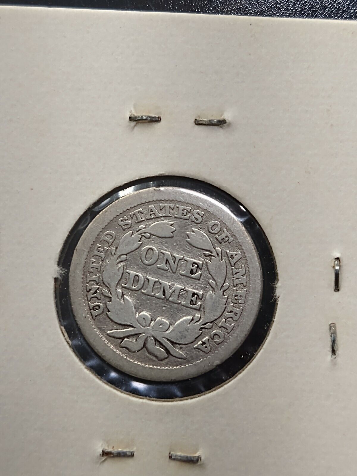 1853 With Arrows SEATED LIBERTY SILVER DIME COIN VG Very Good Circulated