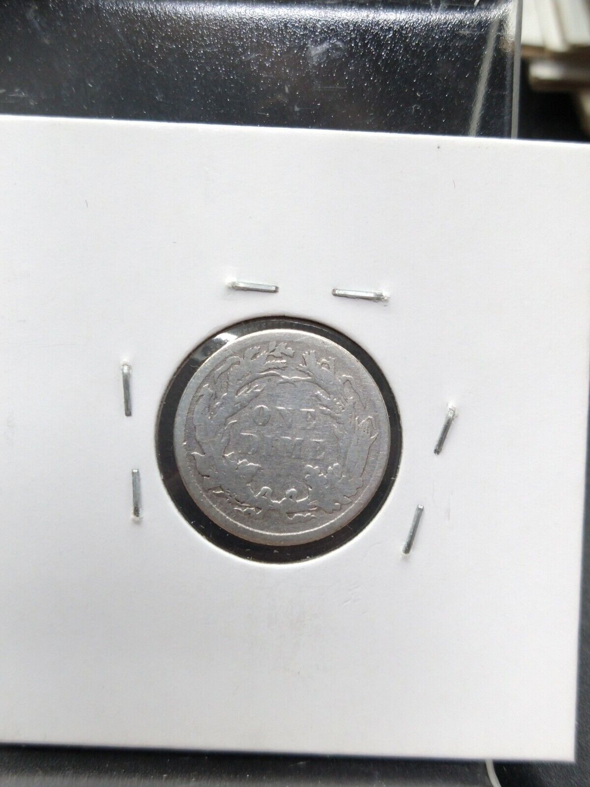 1883 P SEATED LIBERTY SILVER DIME COIN VF VERY FINE Details Cleaned CIRCULATED