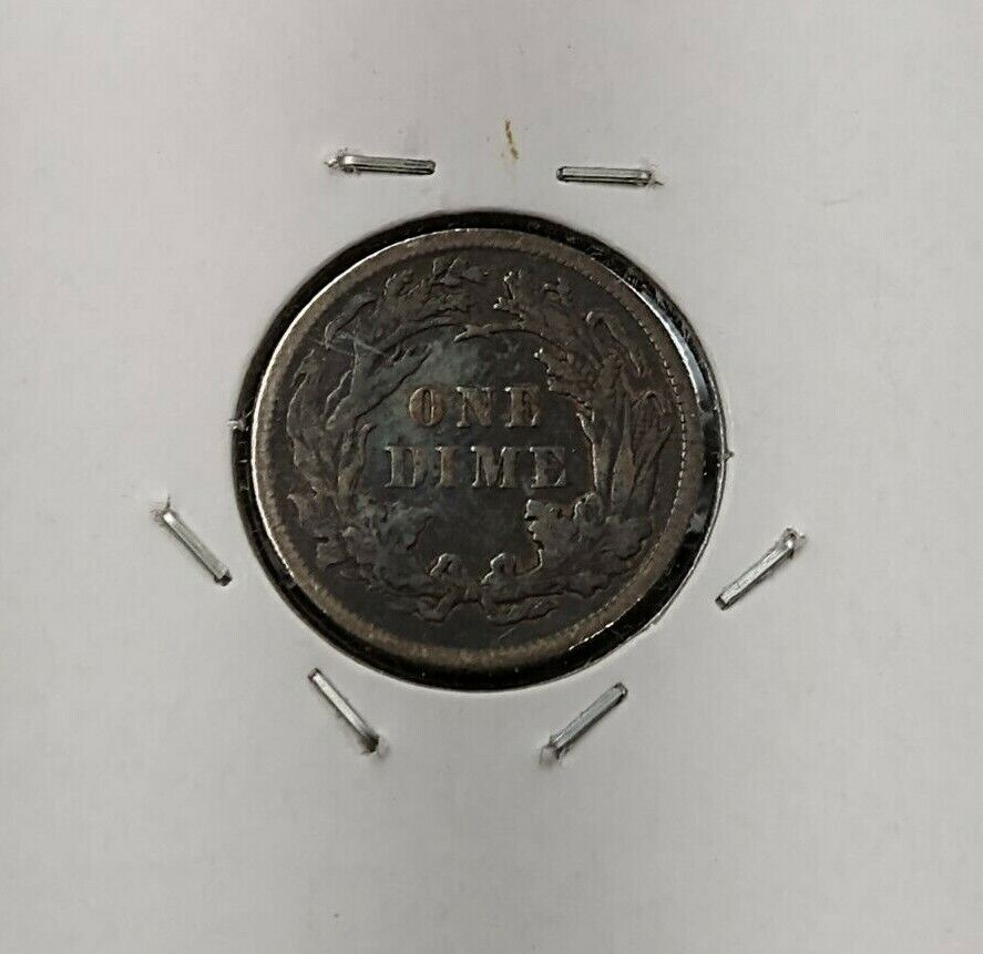 1886 P SEATED LIBERTY SILVER DIME COIN CHOICE VF VERY FINE CIRCULATED