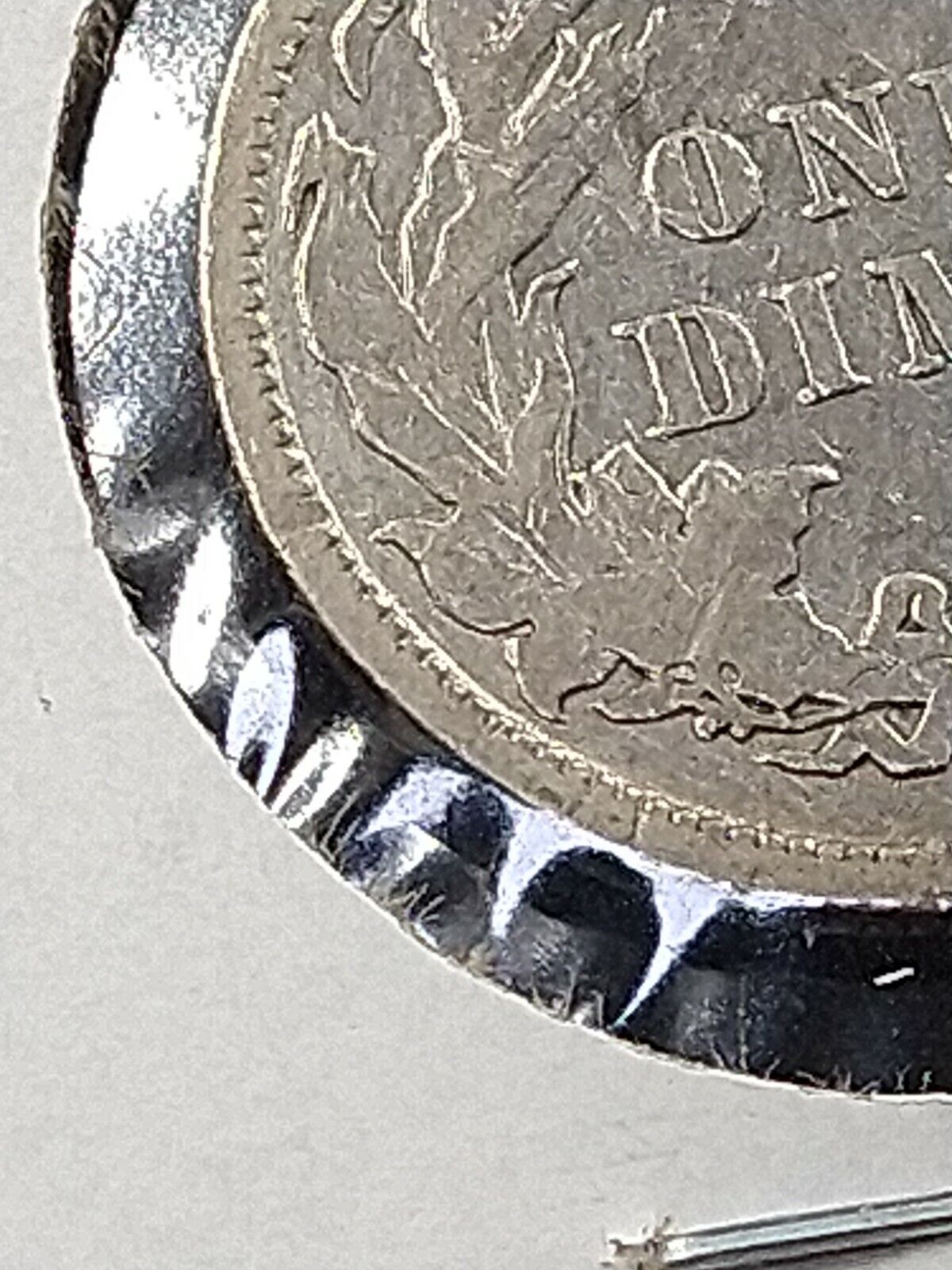 1889 P SEATED LIBERTY SILVER DIME COIN VARIETY FS-801 DDR Double Die VF Details