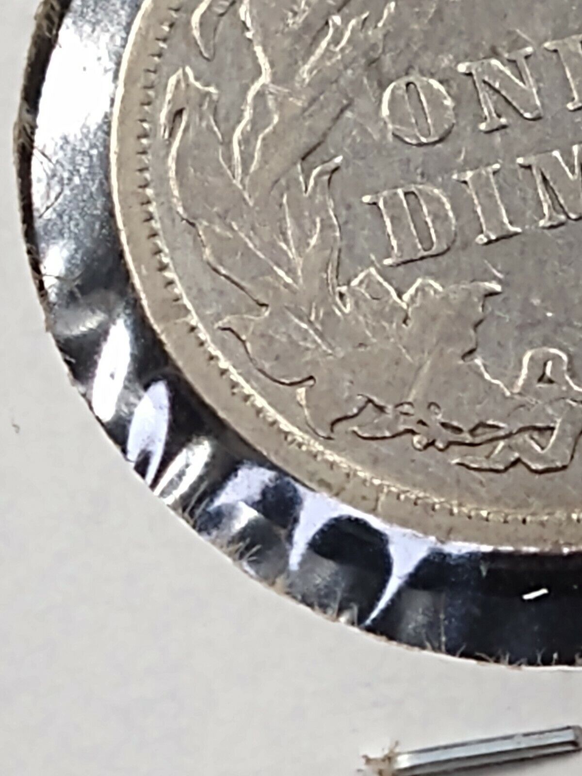 1889 P SEATED LIBERTY SILVER DIME COIN VARIETY FS-801 DDR Double Die VF Details