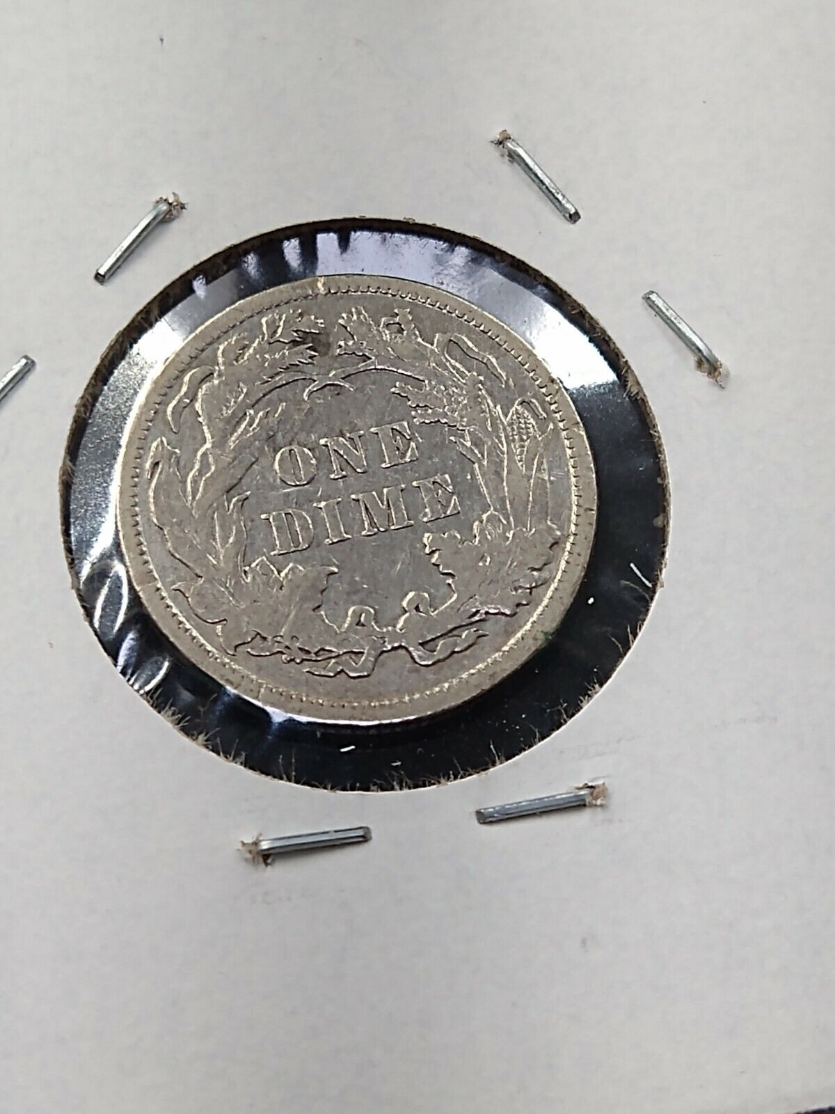 1889 P SEATED LIBERTY SILVER DIME COIN VARIETY FS-801 DDR Double Die VF Details