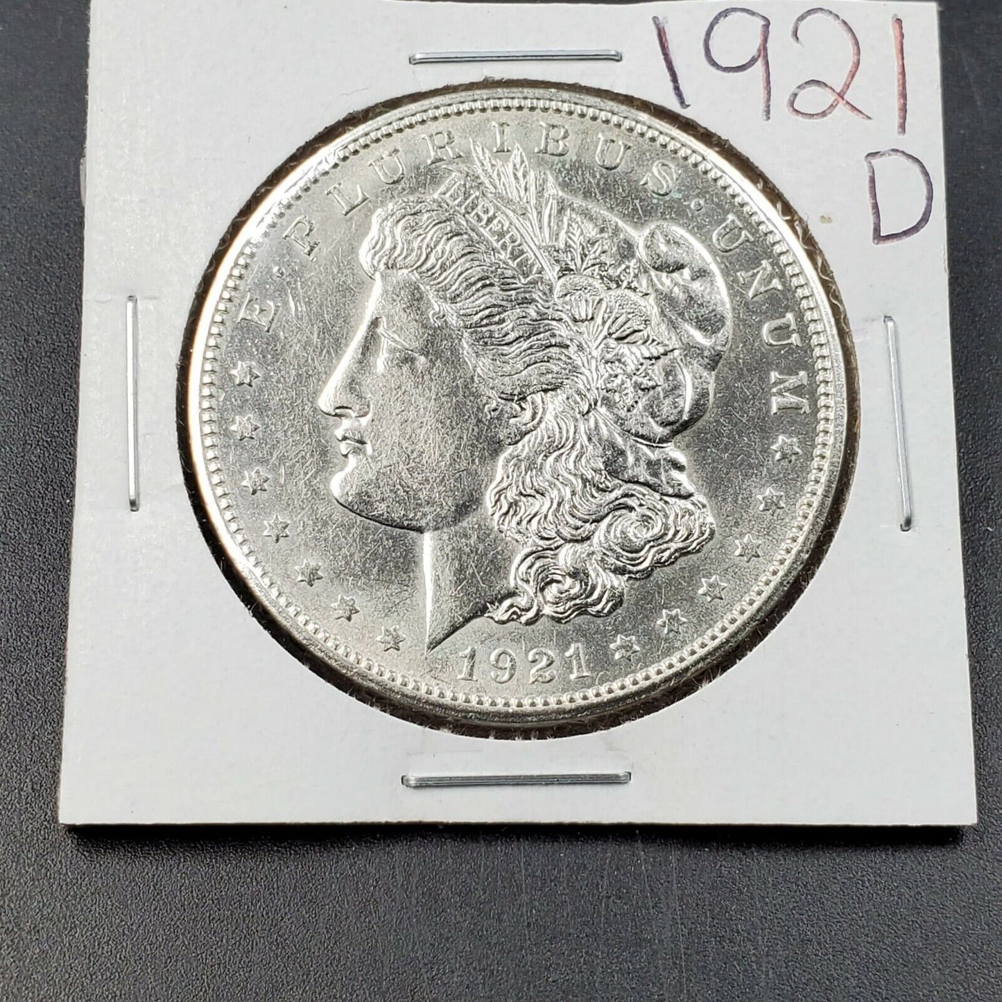 1921 D Morgan Silver Eagle Dollar Coin AVG AU CIRC 100 Years Anniversary