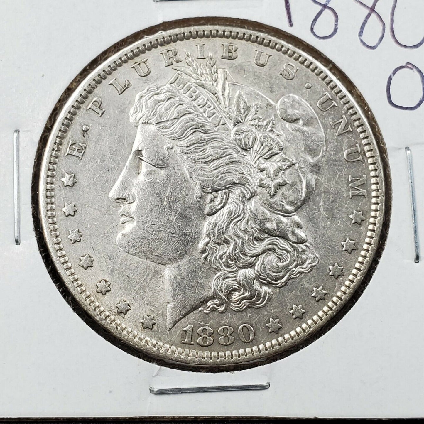 1880 O $1 Morgan Silver Eagle Dollar Coin CHOICE AU About UNC Circulated