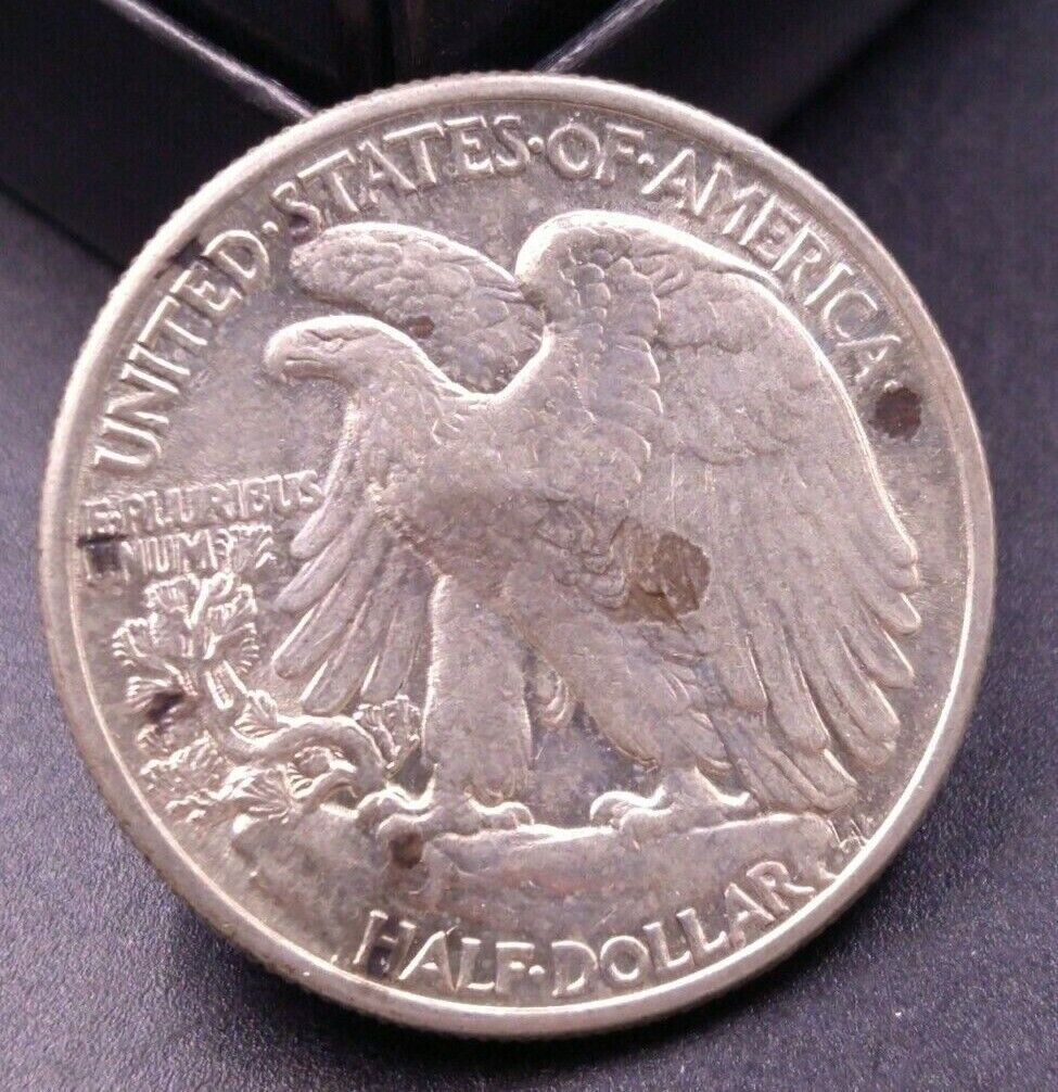 1941 P Walking Liberty Silver Eagle 90% Coin AVG BU UNC Some Toning