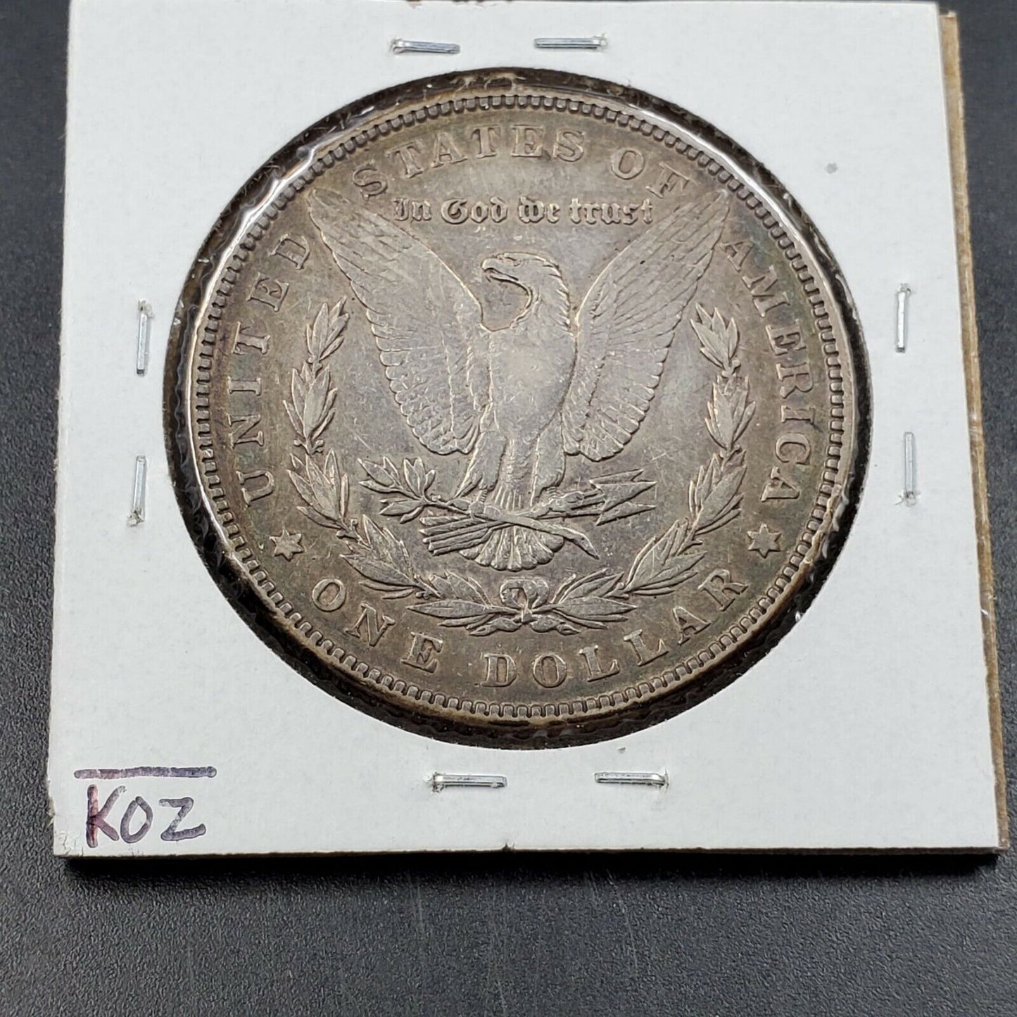 1887 P $1 Morgan Silver Eagle Dollar Coin VF Very Fine Circulated Nice Toning